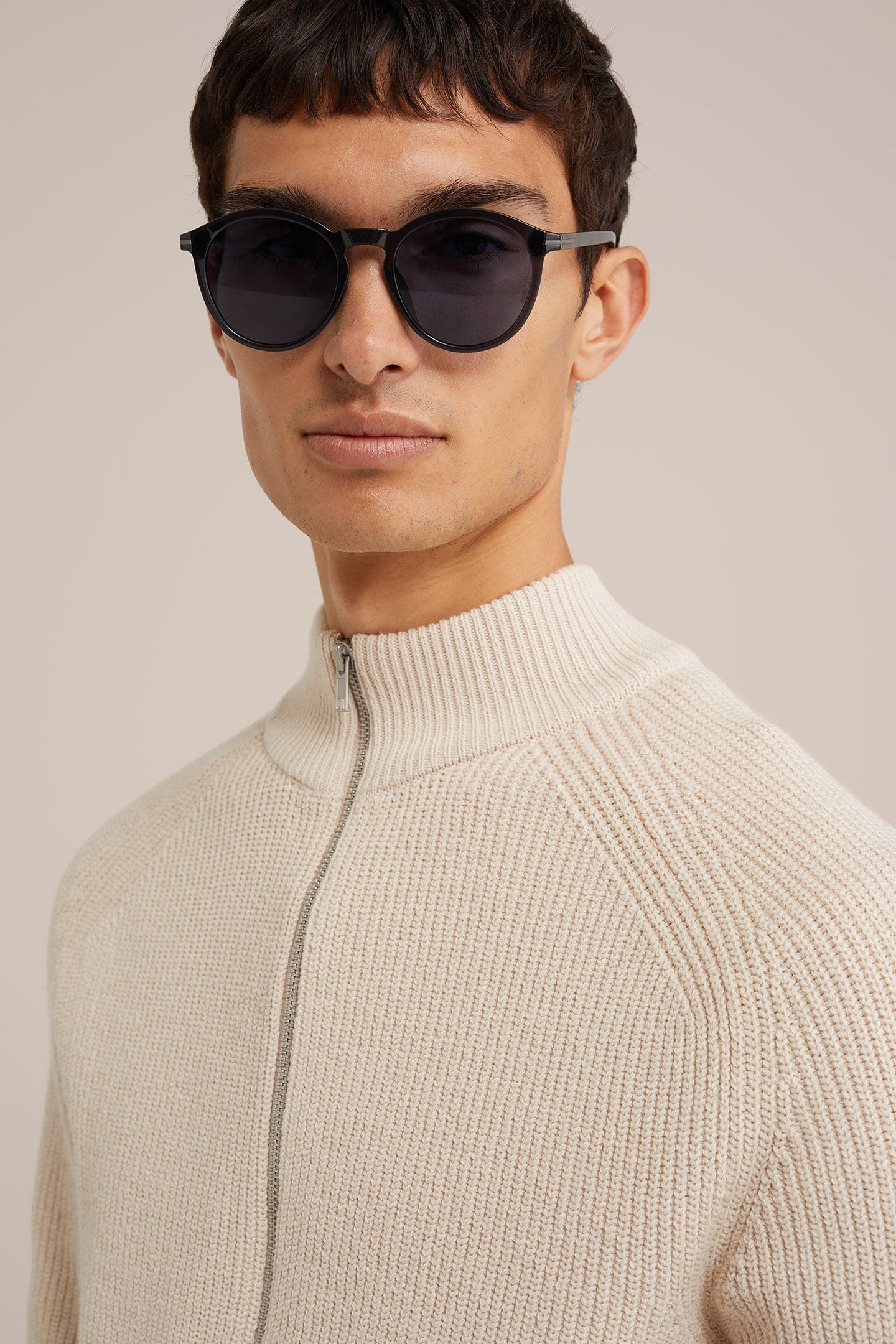 CARDIGAN WITH ZIPPER OFF-WHITE 5