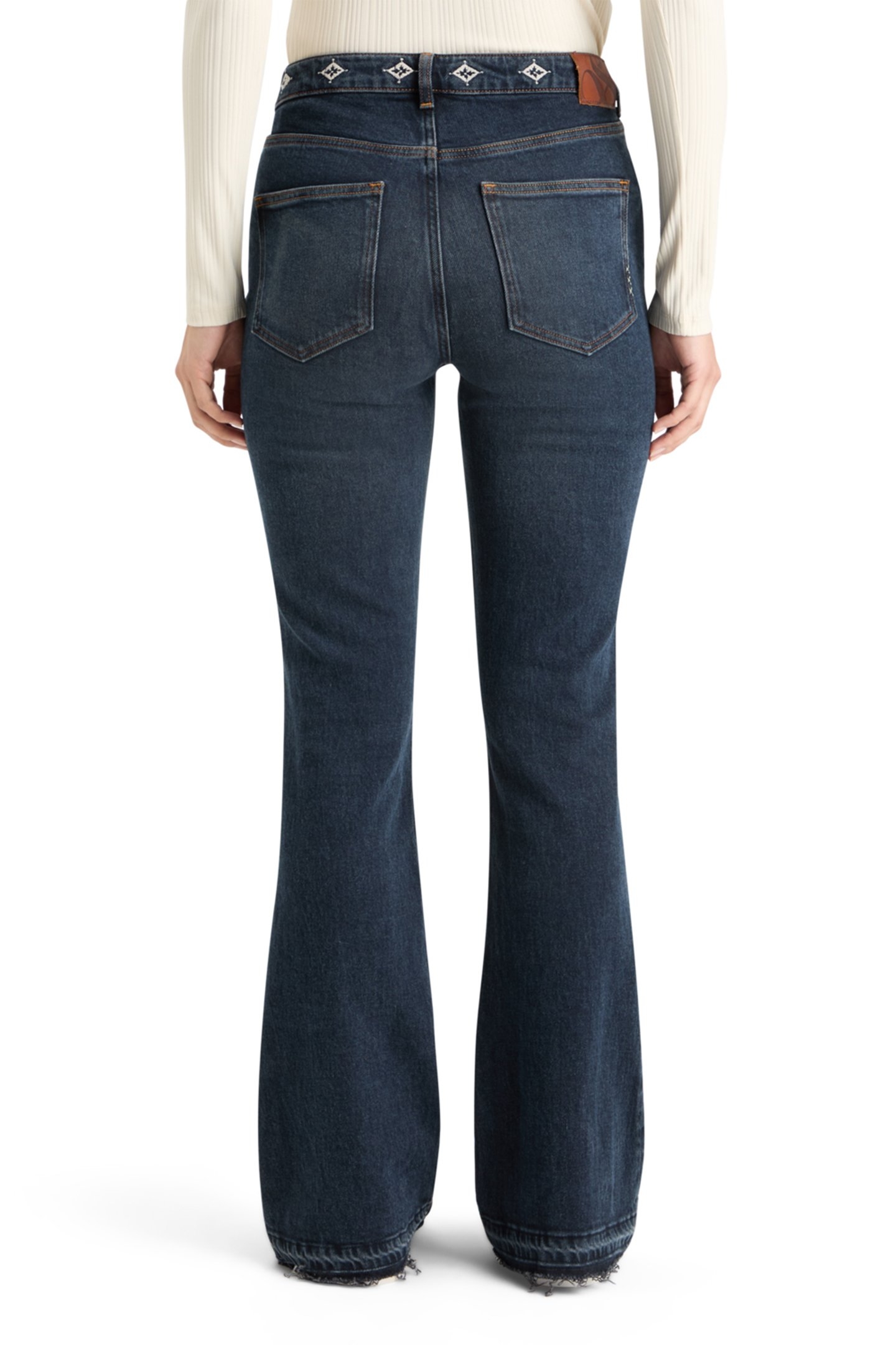 THE CHARM FLARED JEANS WITH EMBROIDERY DETAILS - ROAD TRIP R 2