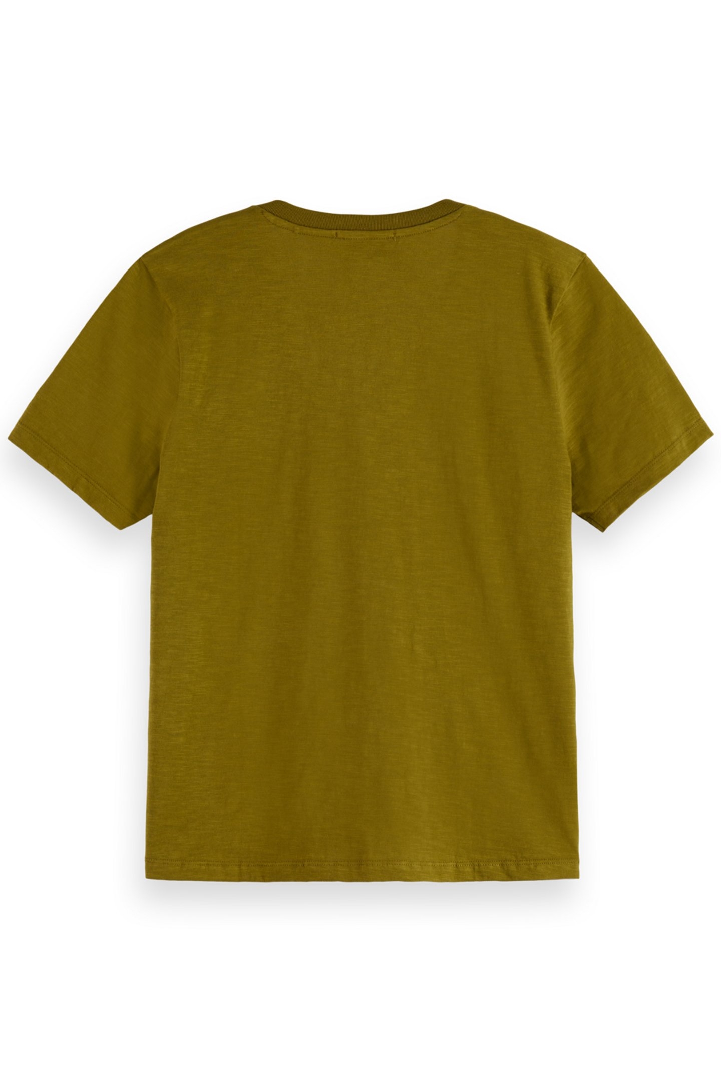 SLUB V-NECK REGULAR FIT T-SHIRT OLIVE 2