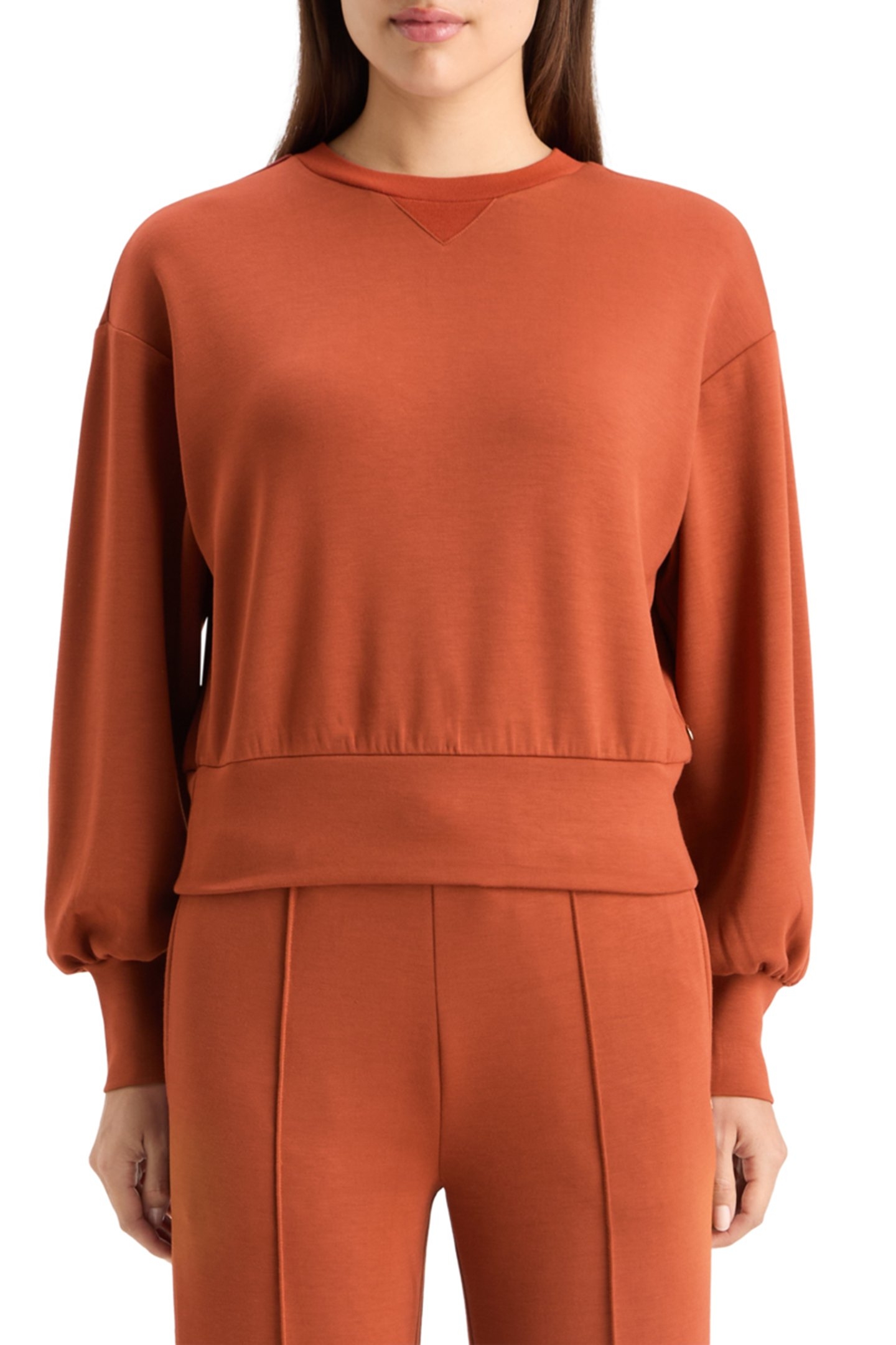 MODAL SWEATSHIRT RUST 1
