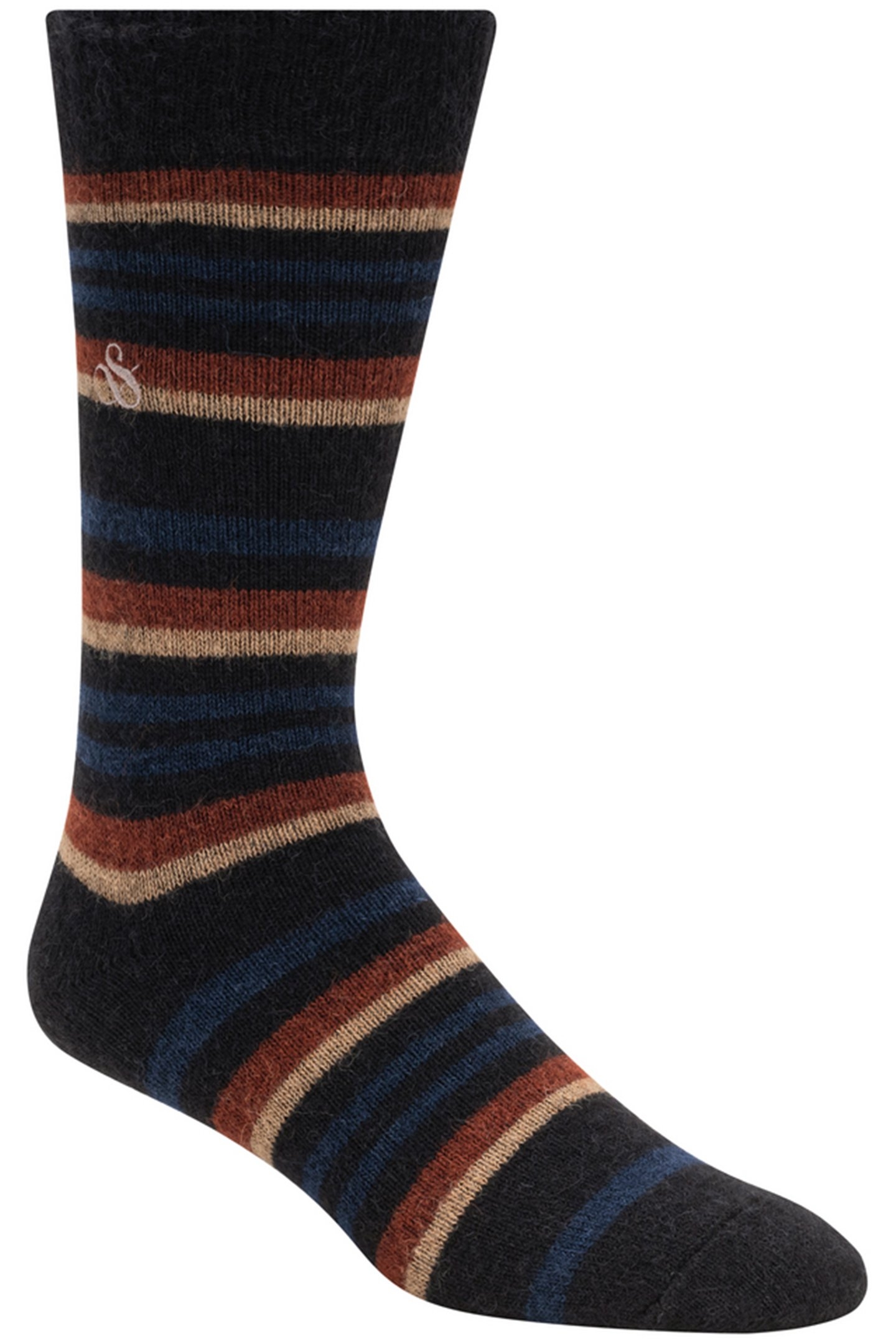 1PK MENS NON TERRY CREW BLACK 1