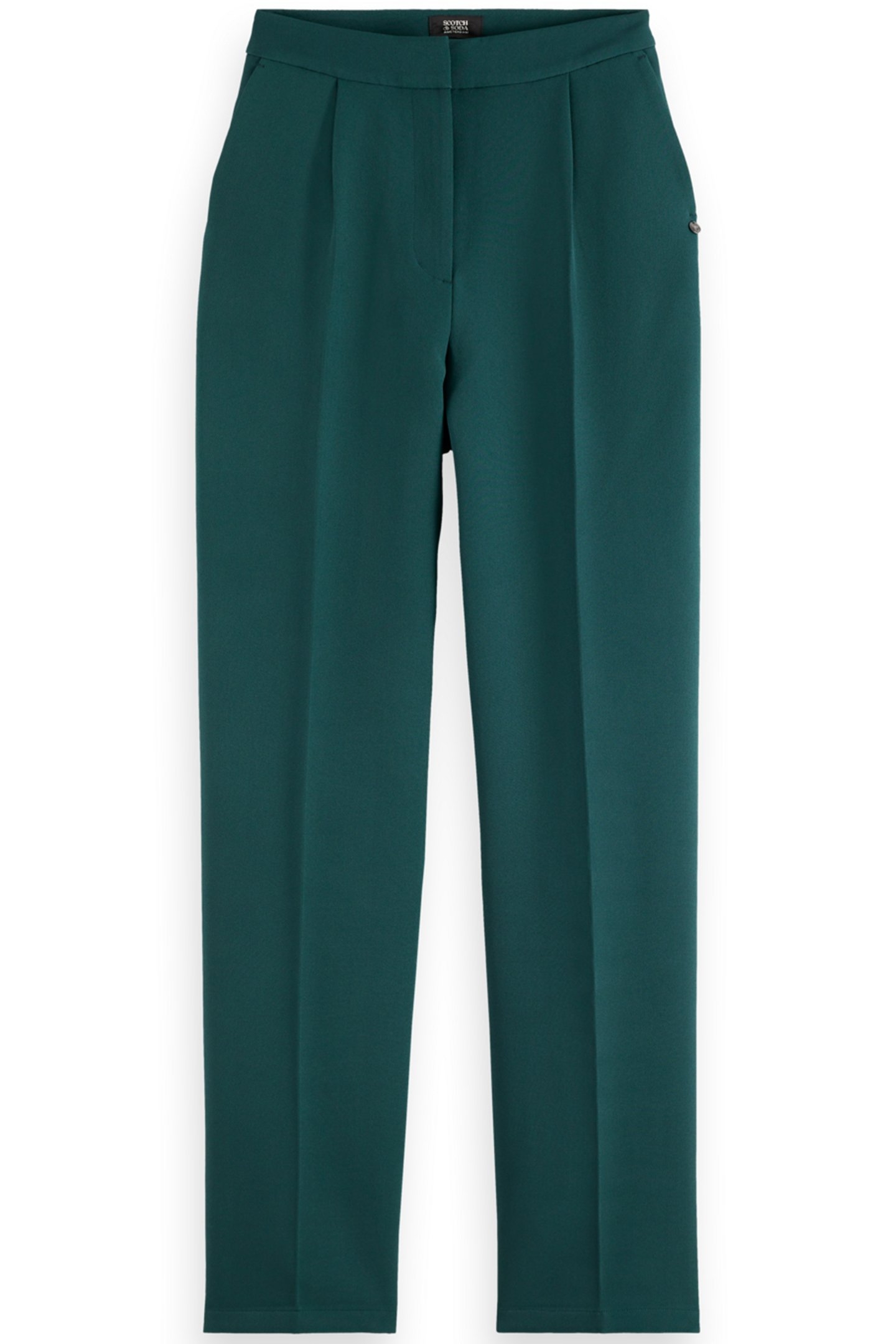 ROBYN RELAXED POLY CREPE PANT CYPRESS GREEN 1