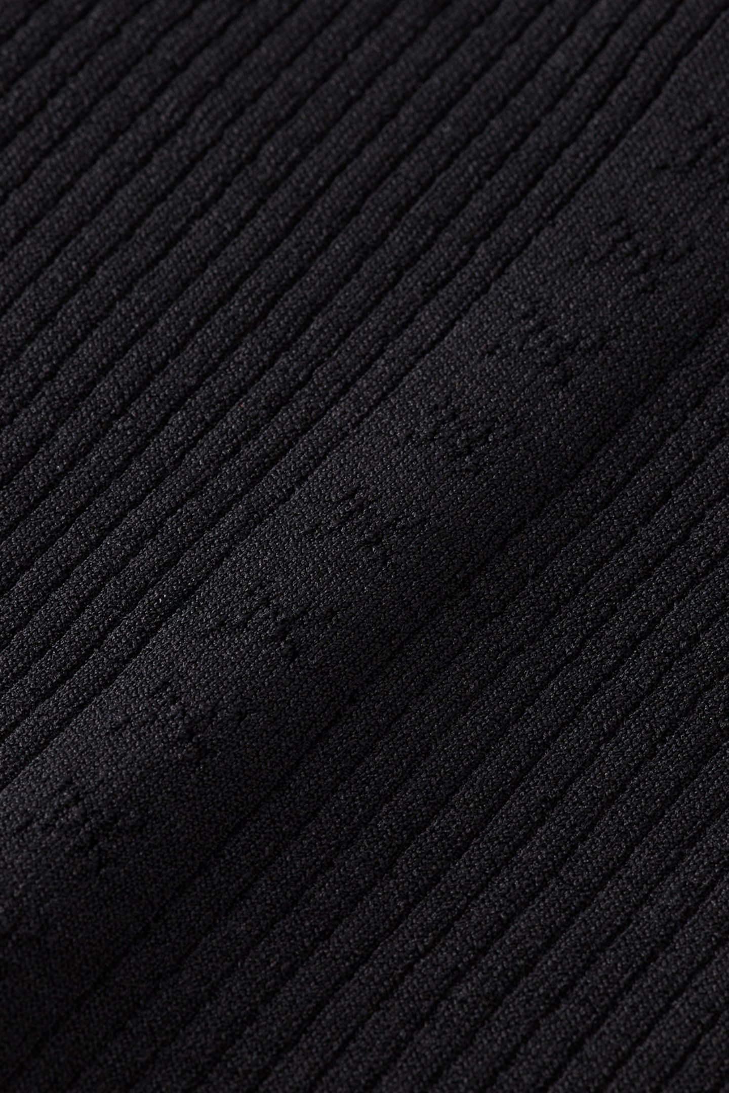 RIBBED FITTED PULLOVER EVENING BLACK 8