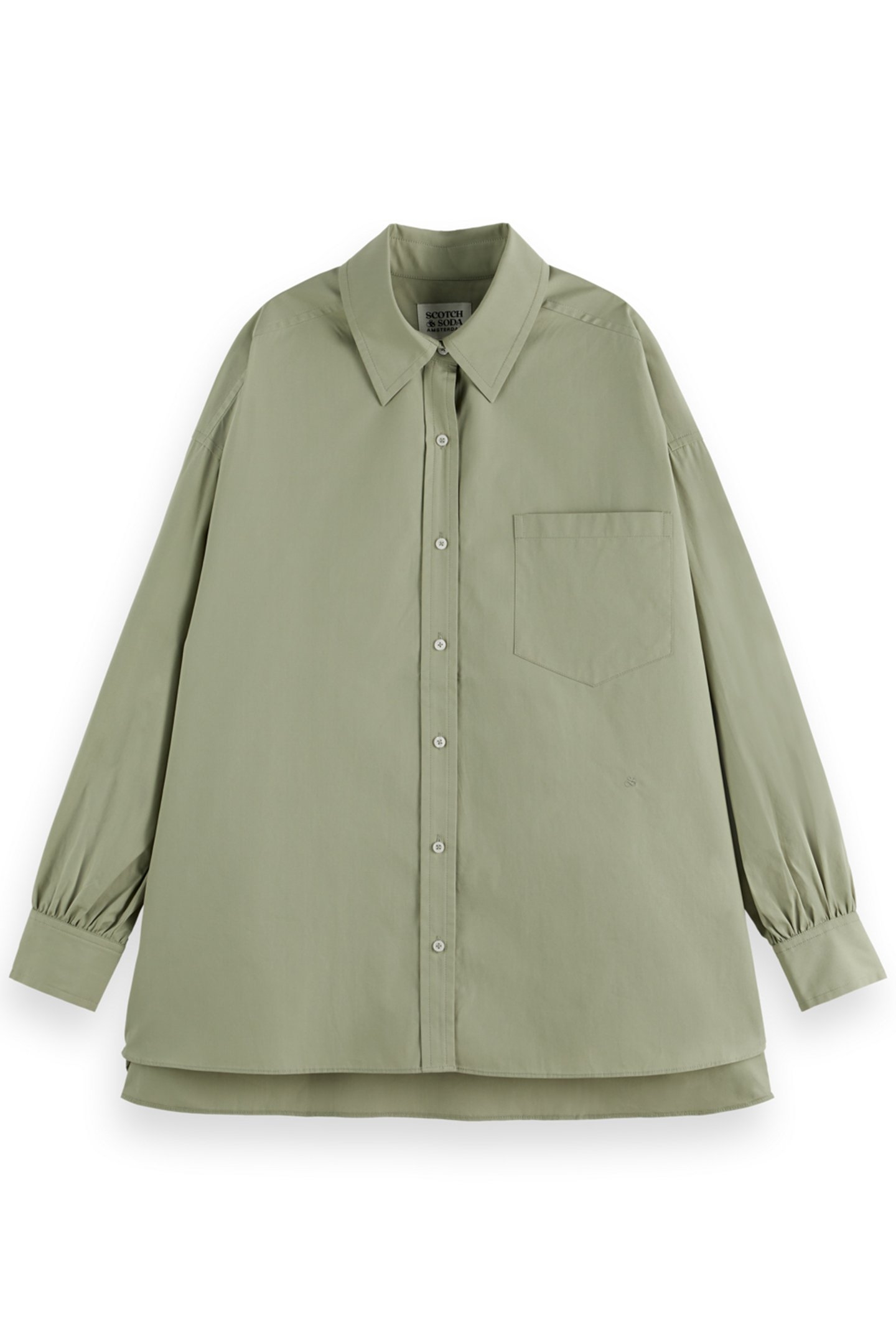 GIRLFRIEND SHIRT WASHED SAGE 1