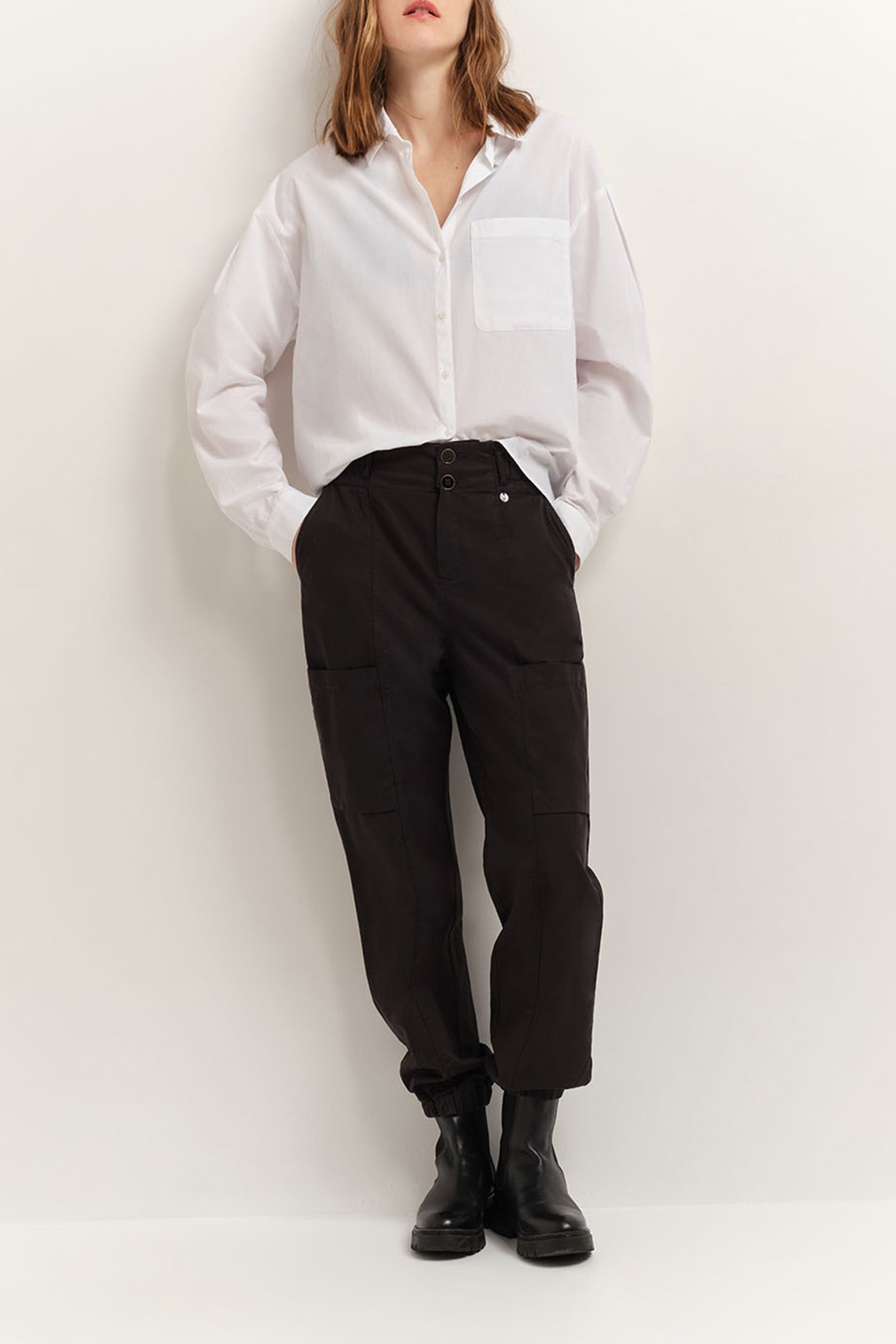 PALAIS - BLACK 7/8 BATTLE TROUSERS BLACK 3