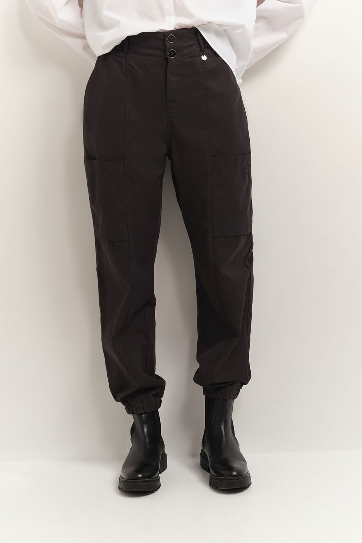 PALAIS - BLACK 7/8 BATTLE TROUSERS BLACK 2