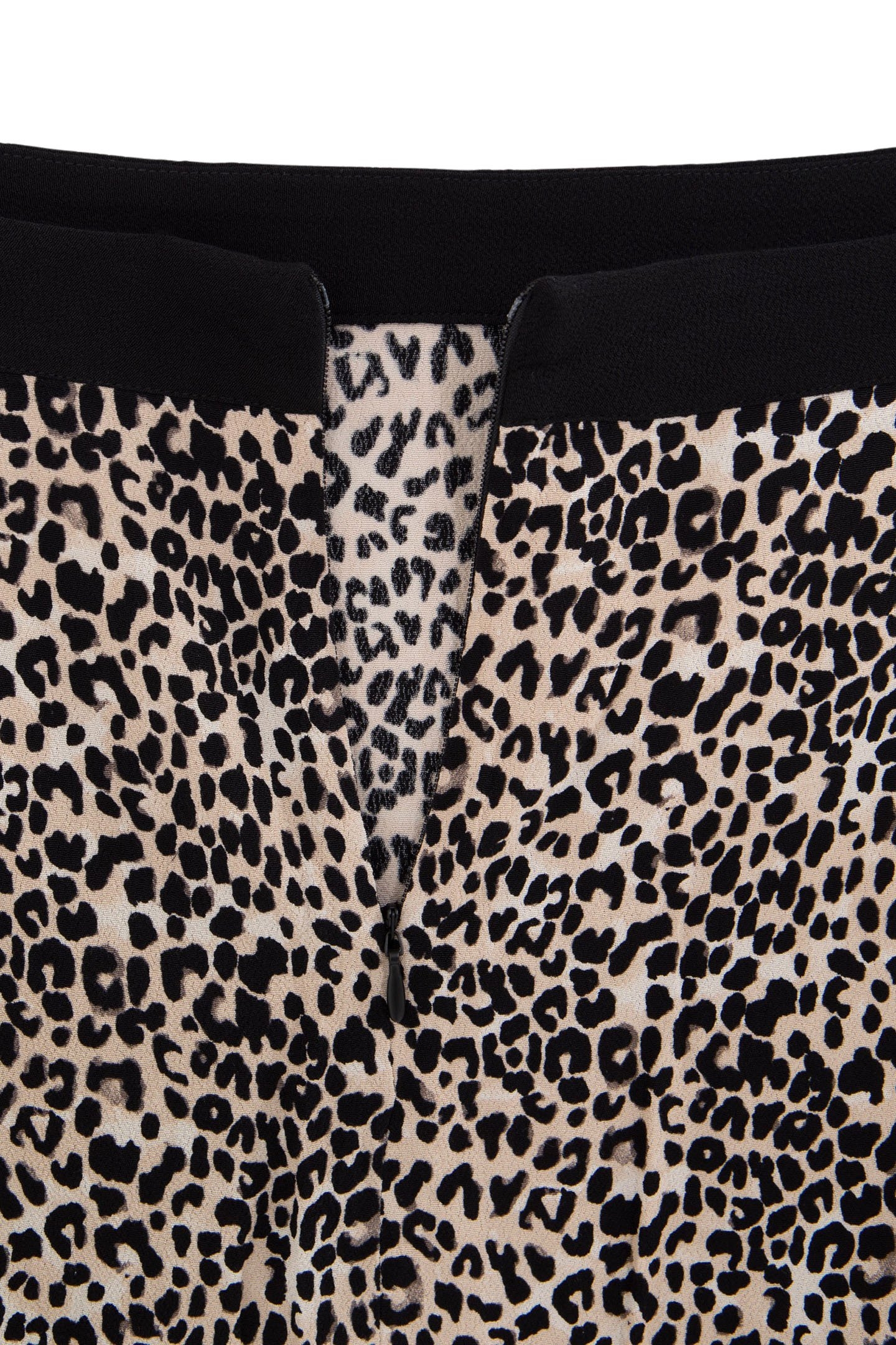 BLACK LENZING™ ECOVERO™ ROCK LEOPARD DETAIL SKIRT 8