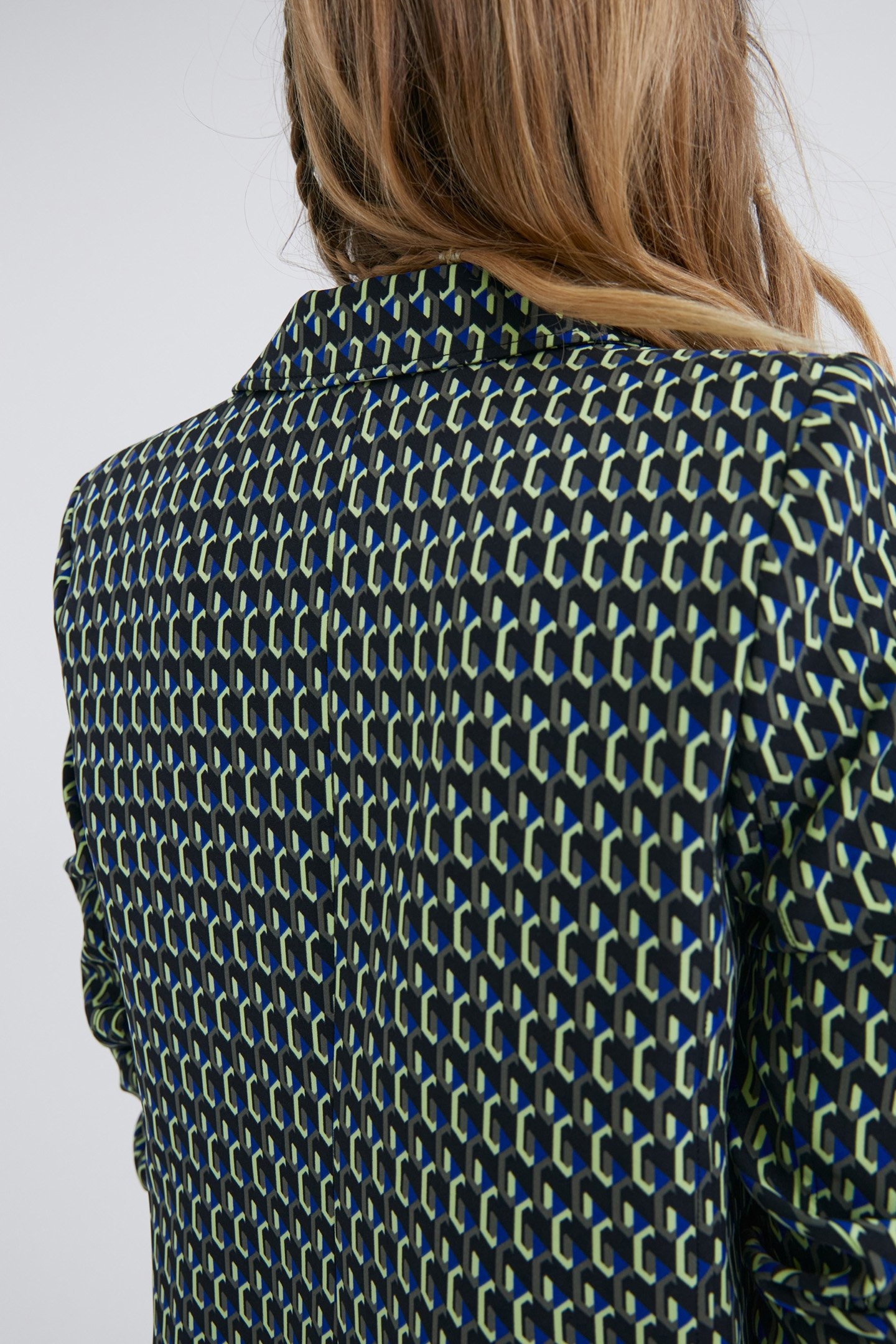 BLACK GRAPHIC PRINT SUIT JACKET 5