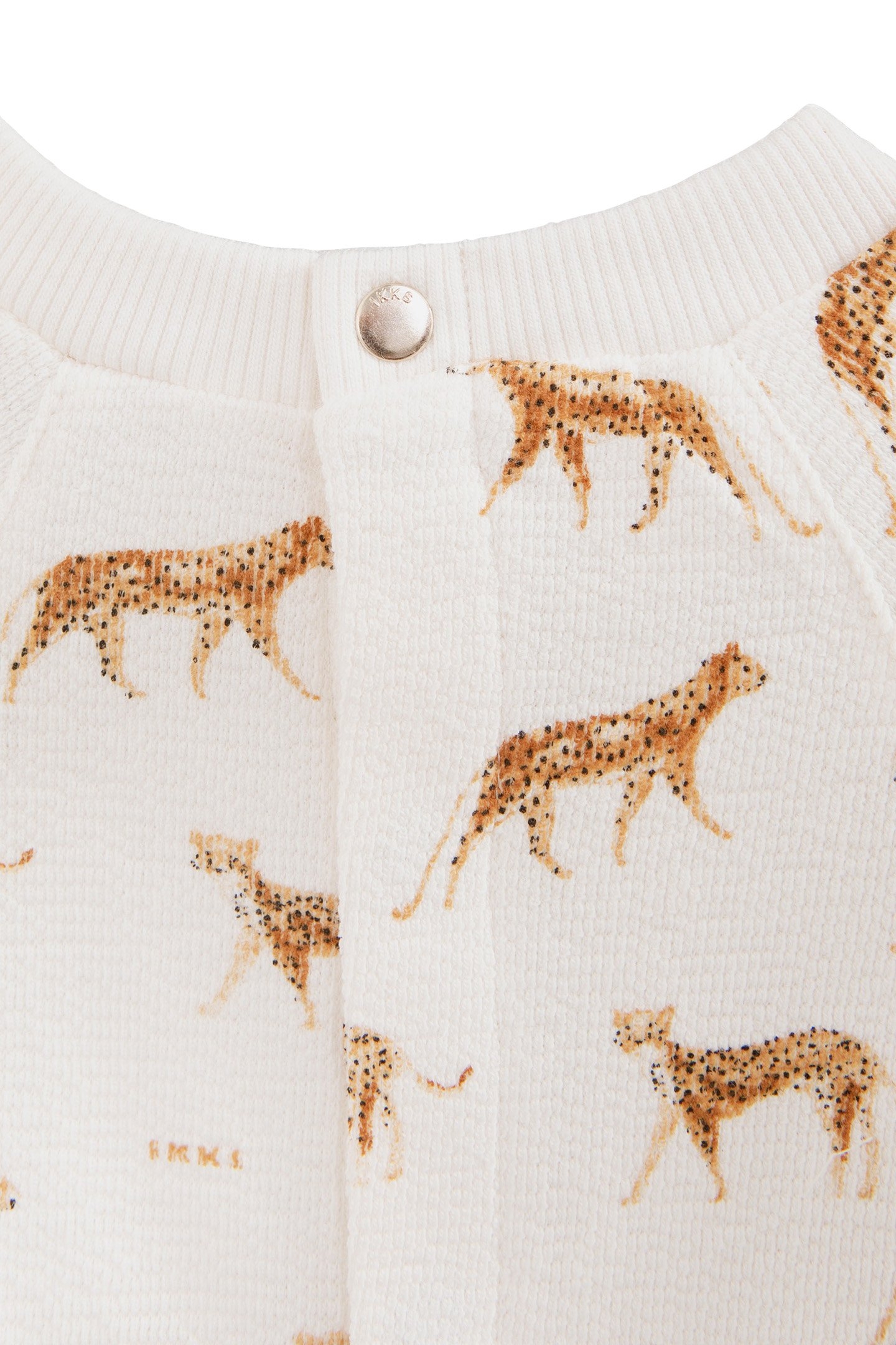 BABY GIRLS’ ECRU ORGANIC COTTON SWEATSHIRT, PANTHER PRINT 6