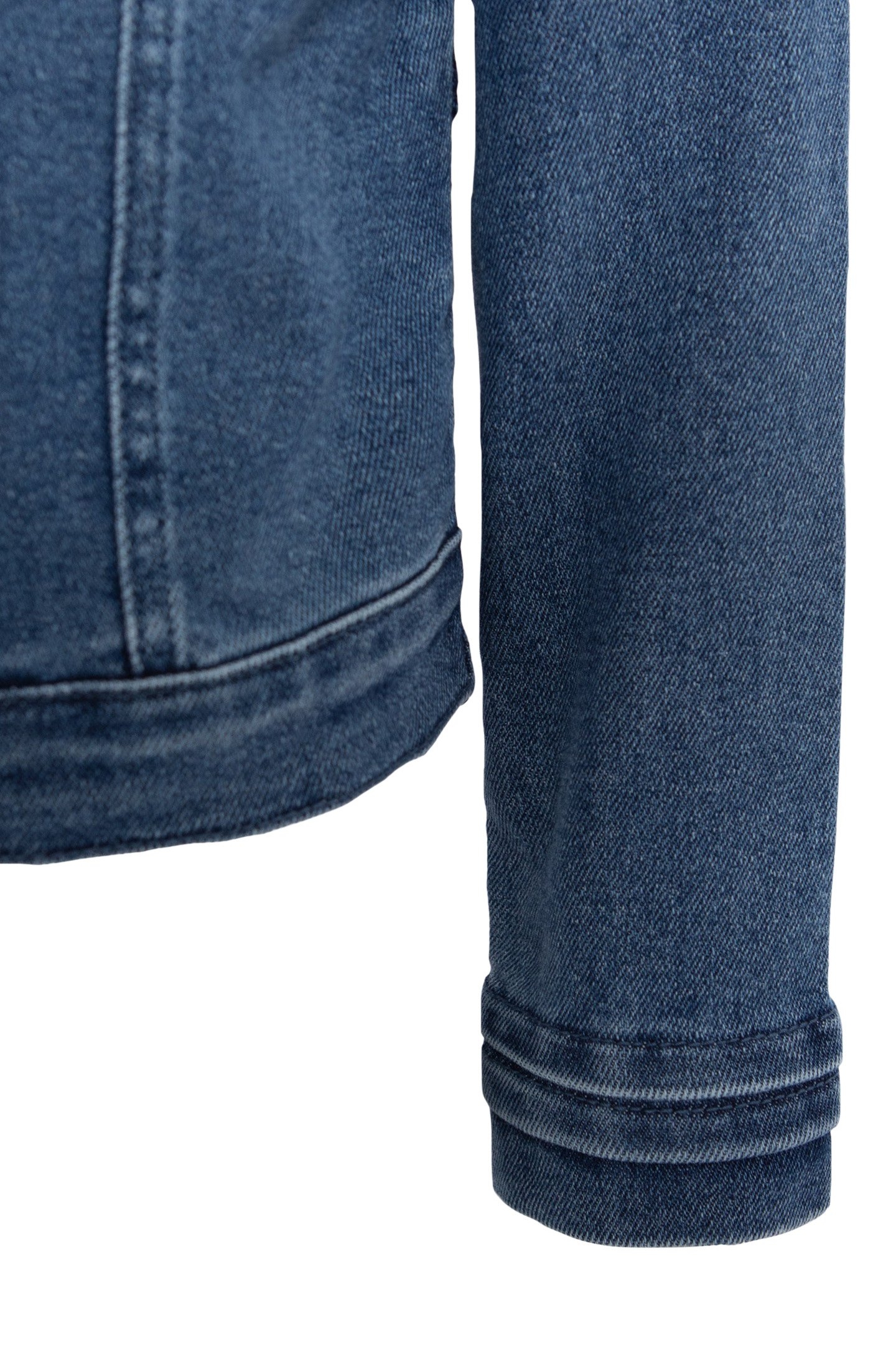 GIRLS' BLUE WATERLESS DENIM JACKET, XL EMBROIDERY ON BACK 5