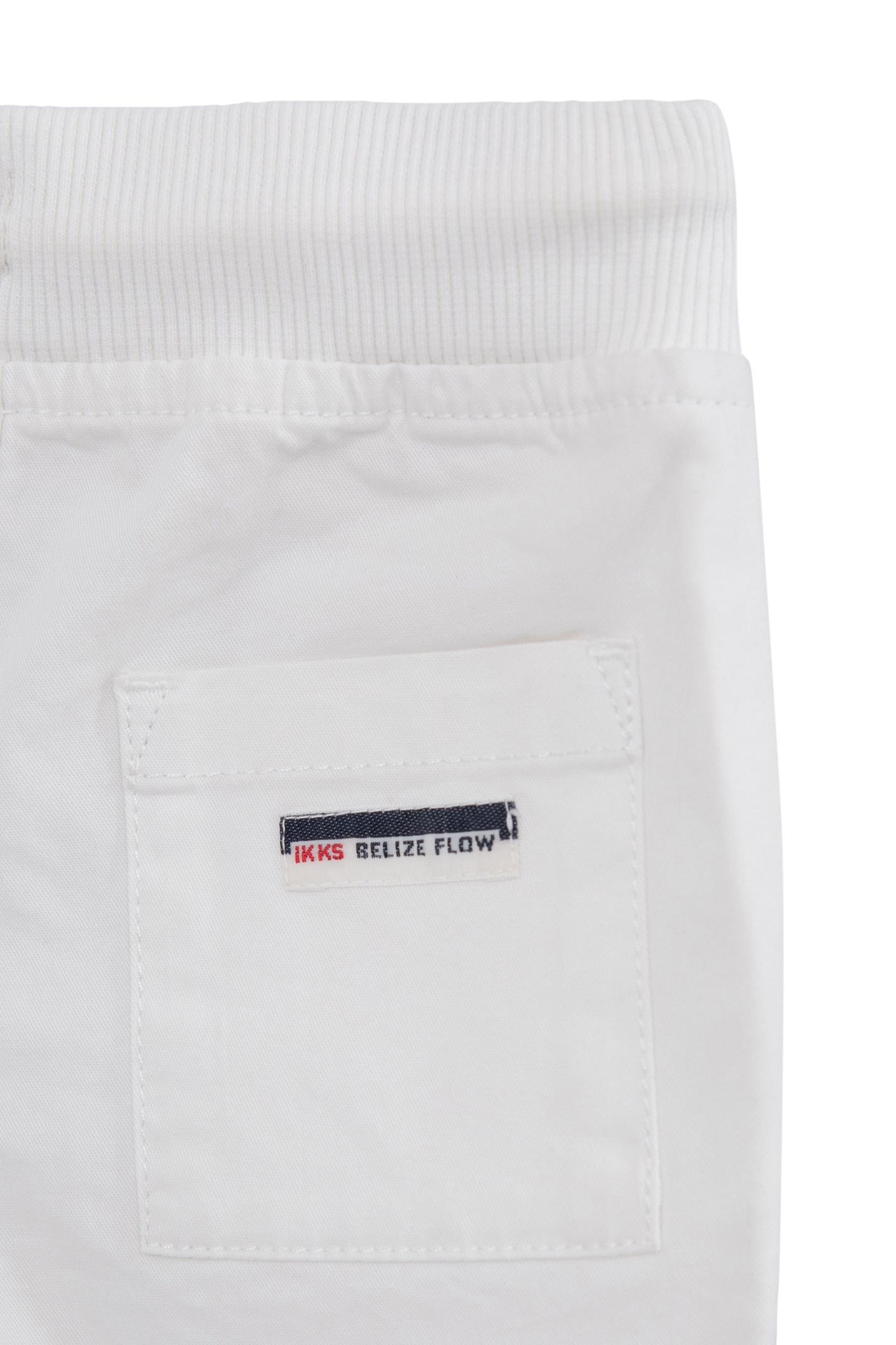 BABY BOY OFF-WHITE ELASTICATED WAIST BERMUDA SHORTS 4