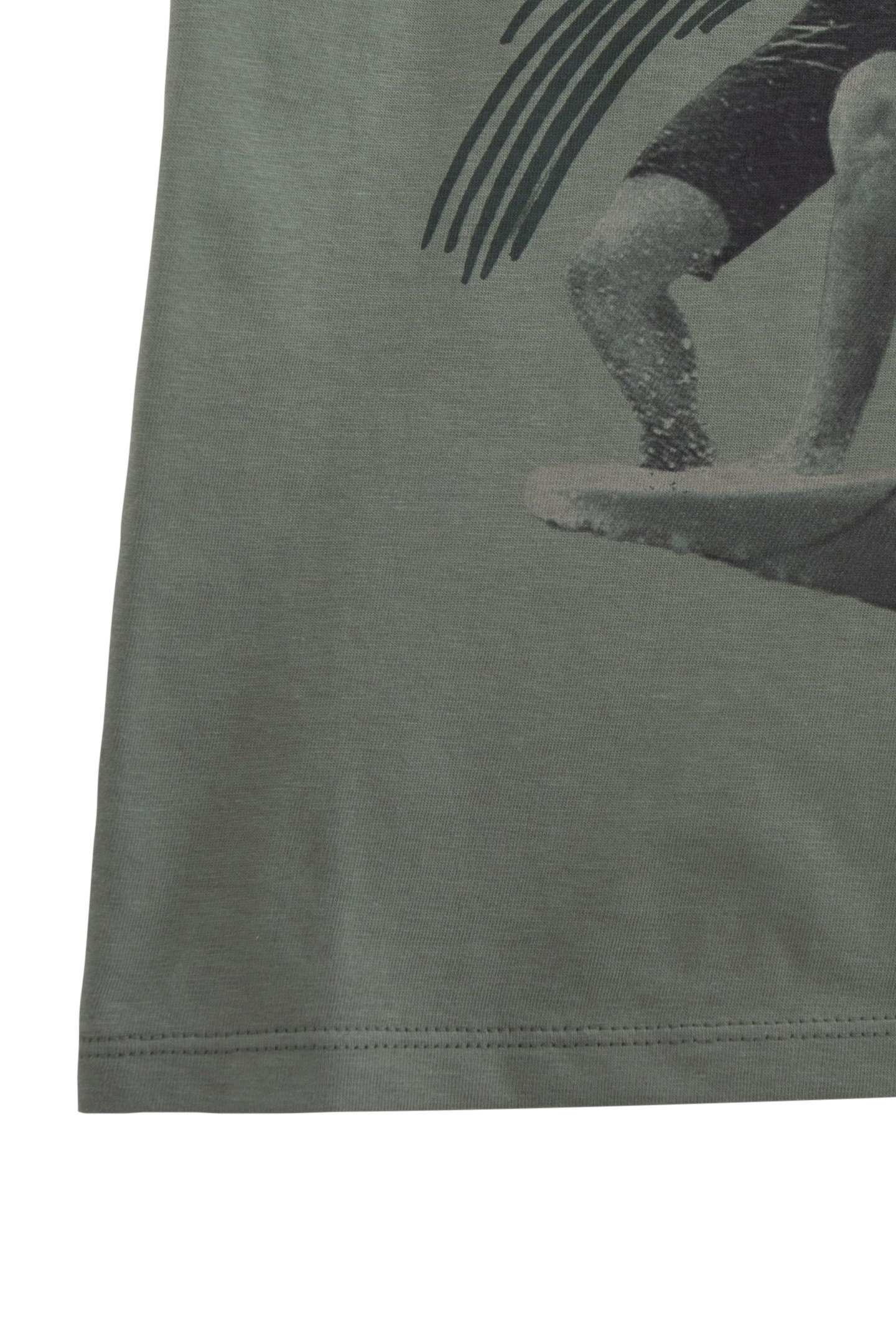 BOYS’ KHAKI T-SHIRT WITH TIGER-SURFER IMAGE 4