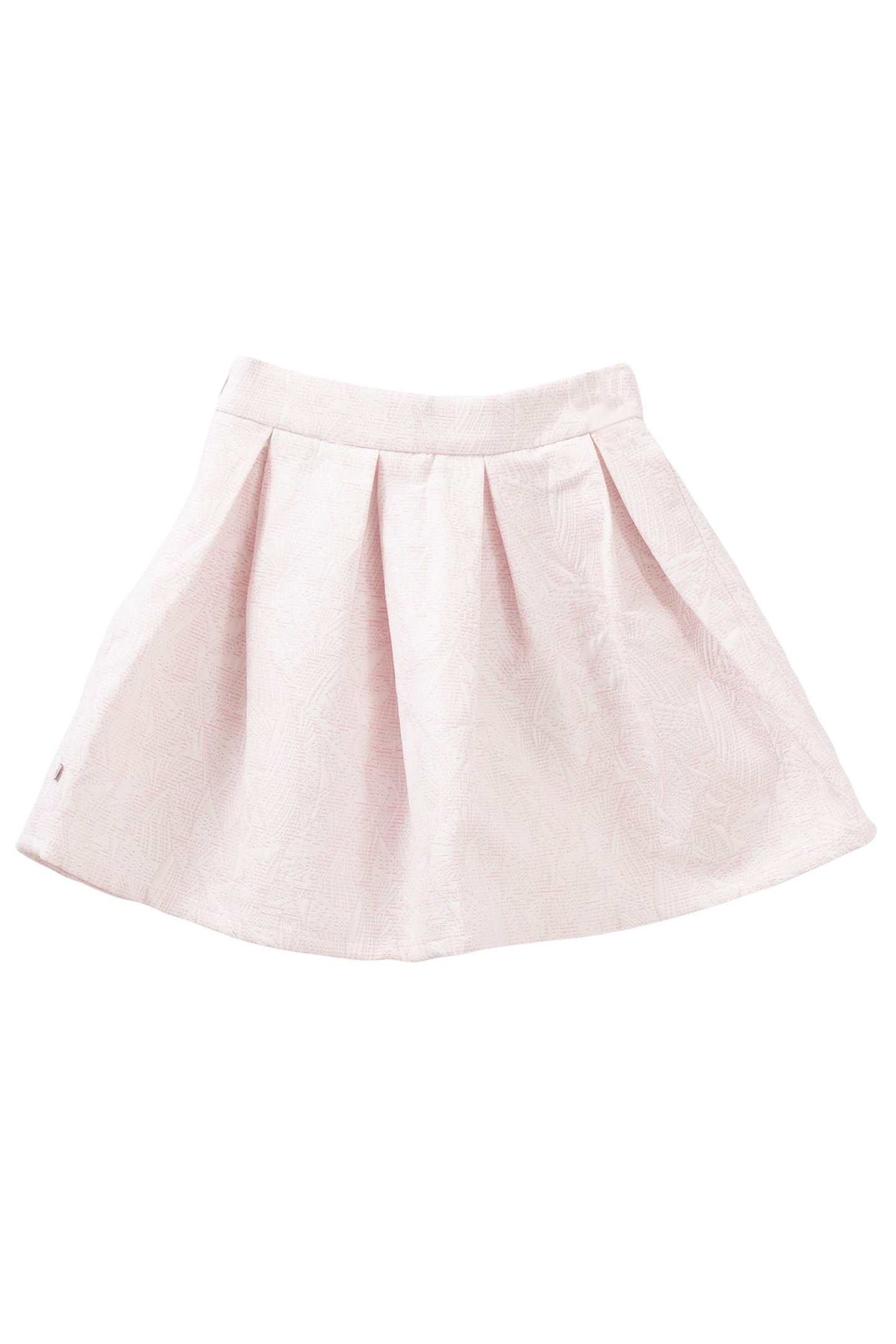 GIRLS’ PINK JACQUARD PRINT SKIRT 2