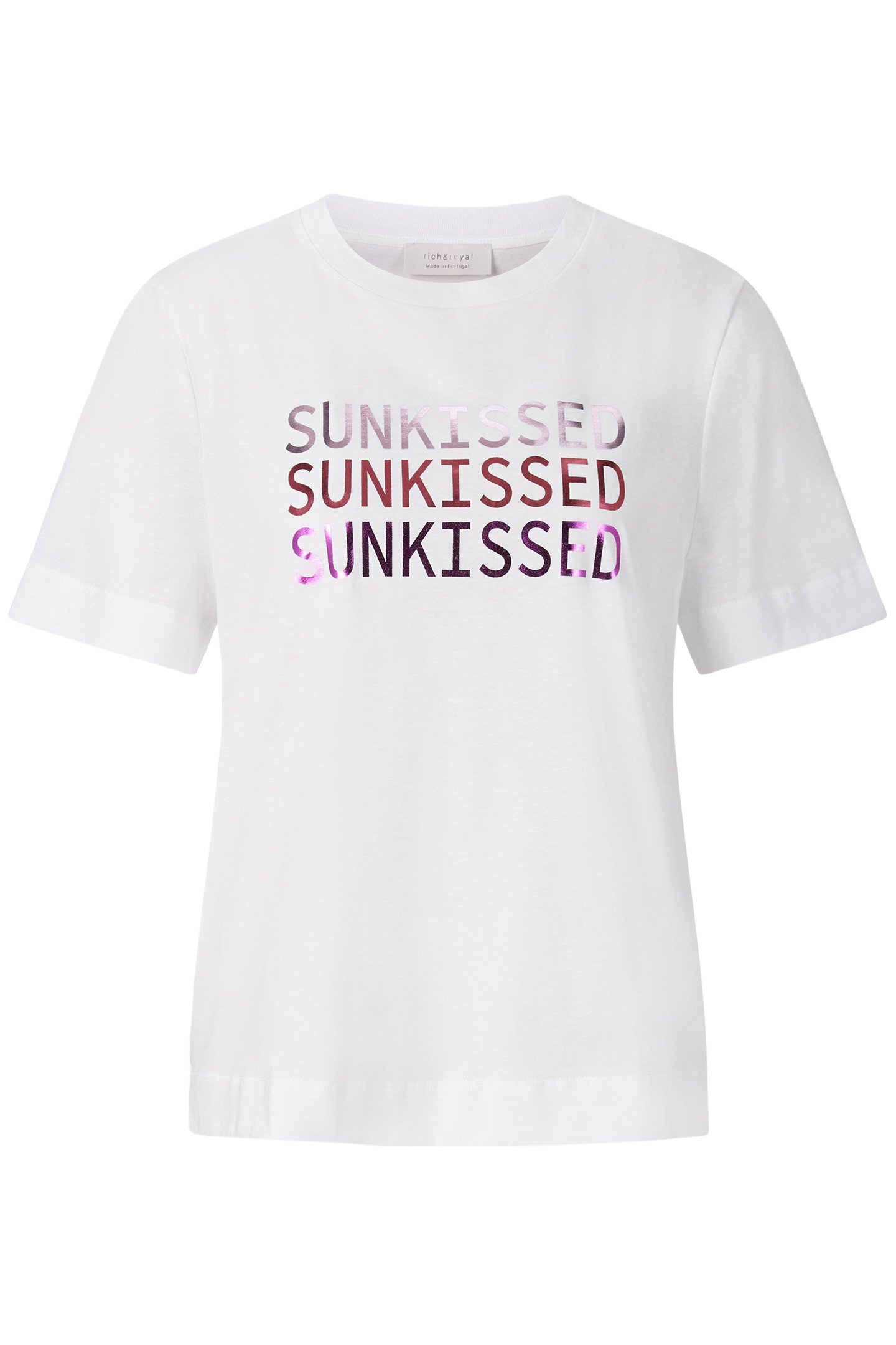 EASY T-SHIRT SUNKISSED PRINT ORGANIC WHITE 4