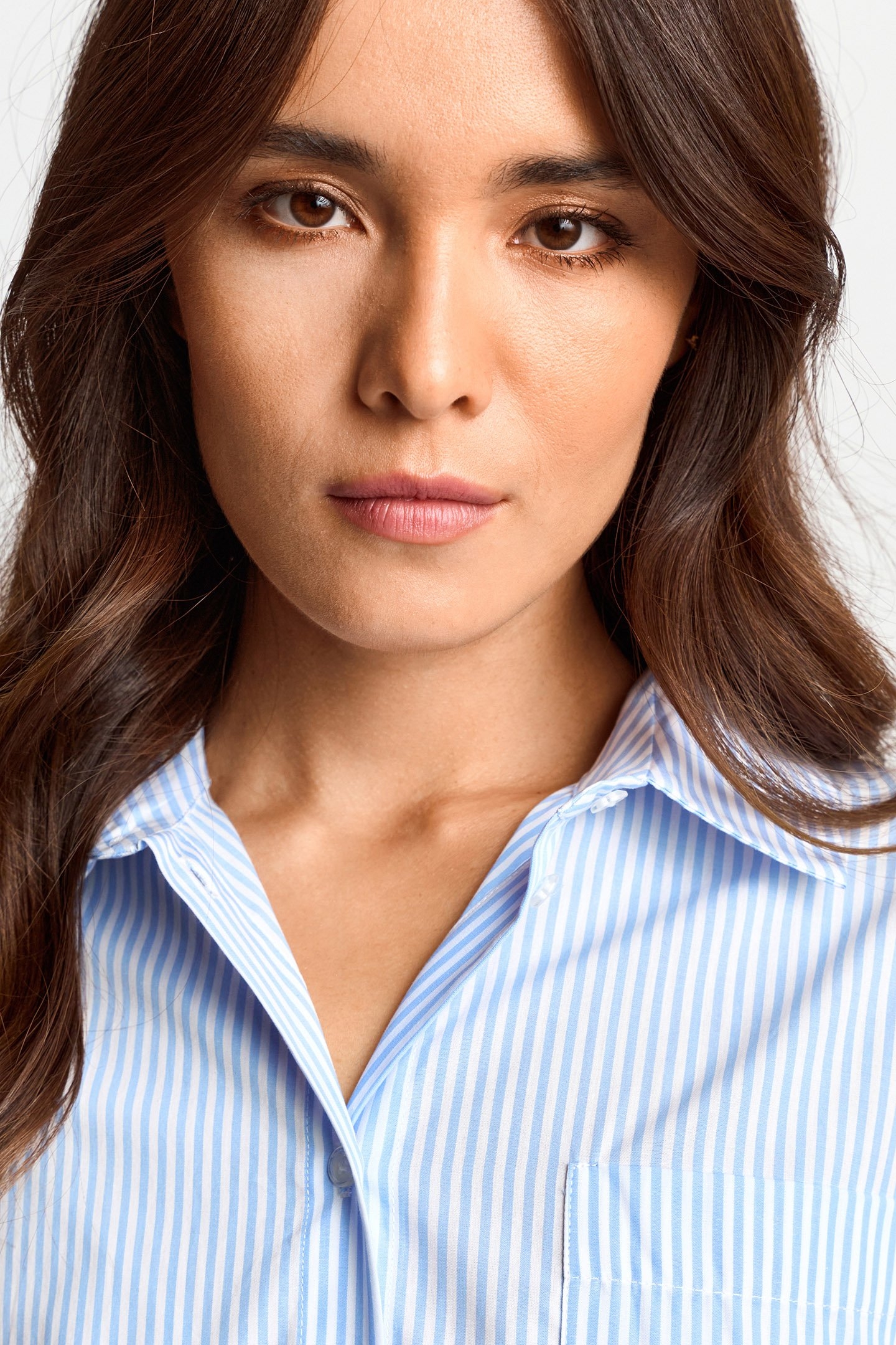 OVERSIZED STRIPED BLOUSE ORGANIC COTTON BLUE 5