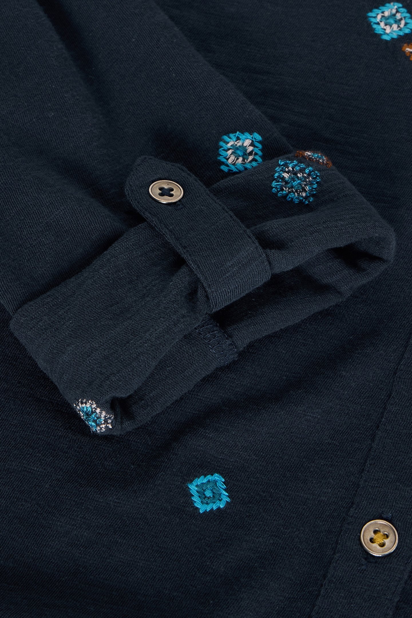 ANNIE EMBROIDERED SHIRT NAVY MULTI 6