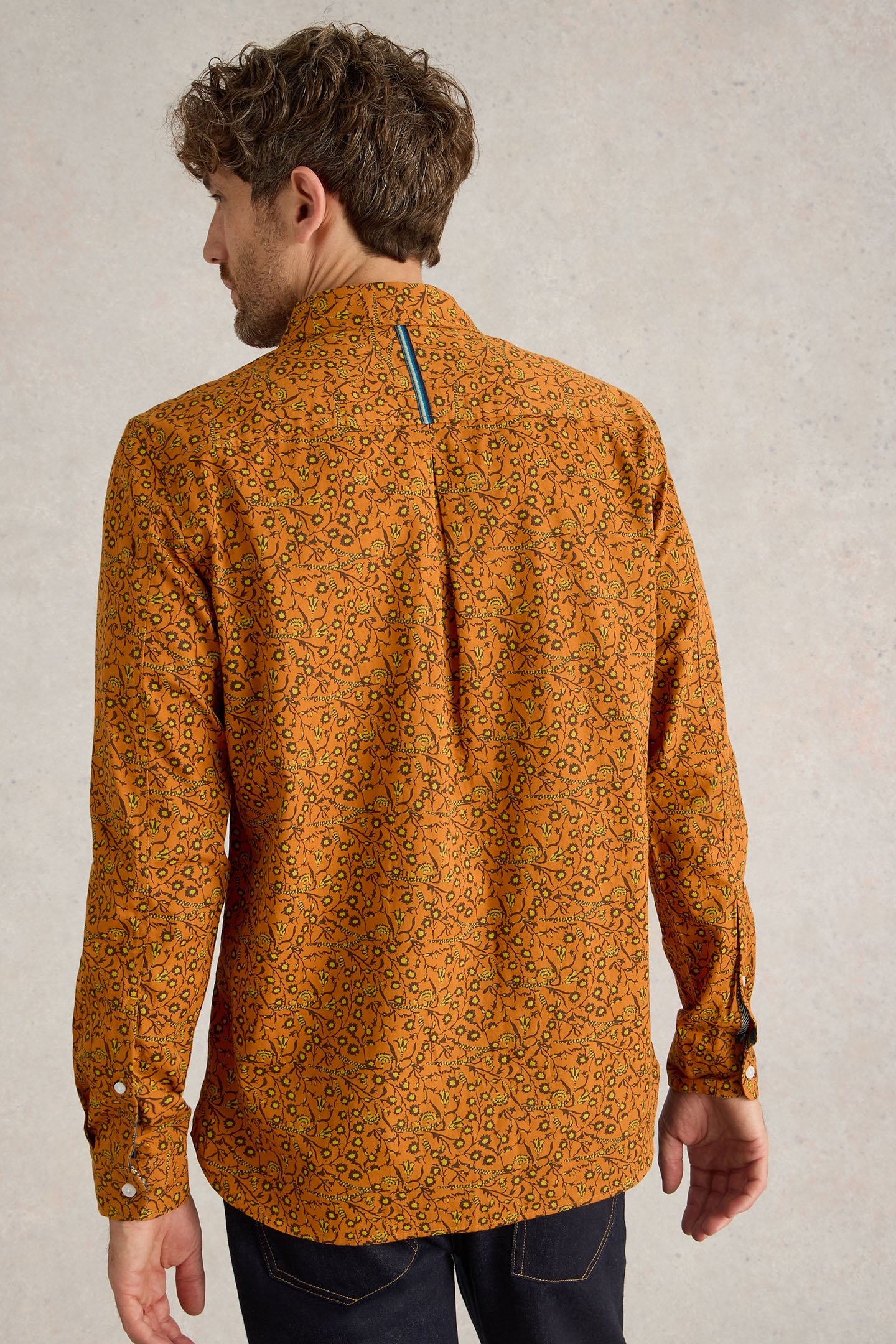CLIMBING THORNS PRINTED SHIRT ORANGE MULTI 2