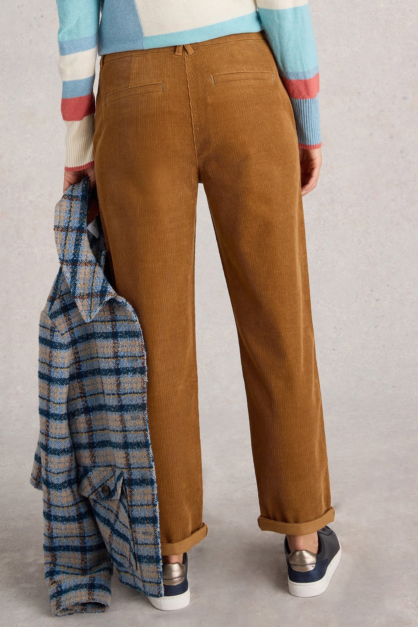 TWISTER CORD TROUSER MID TAN 4