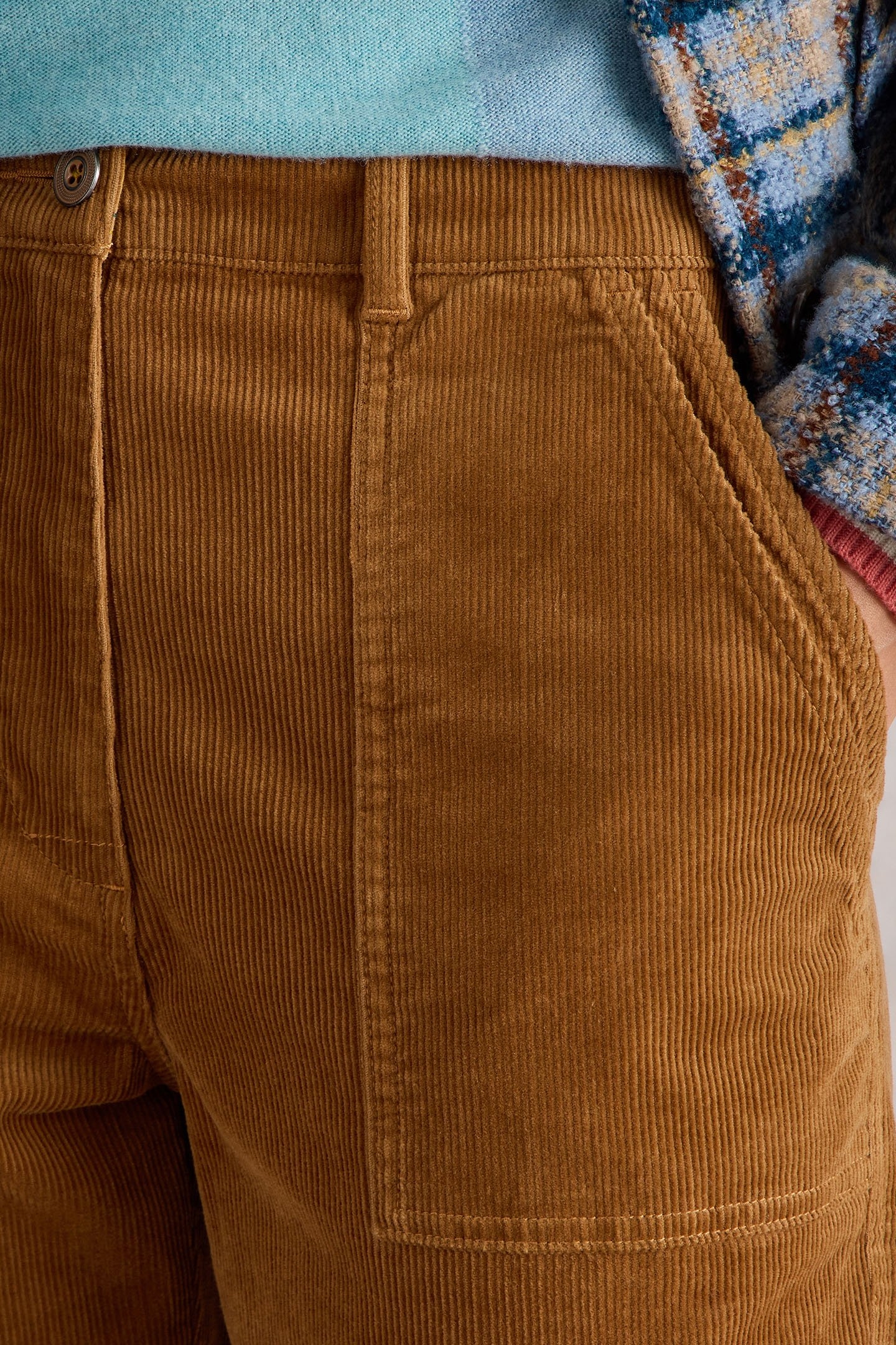 TWISTER CORD TROUSER MID TAN 5