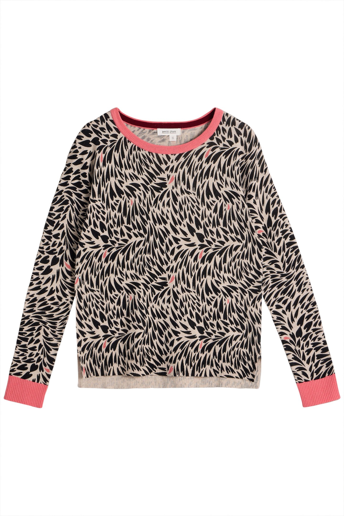 CITY LEO HEART JUMPER NATURAL MULTI 3
