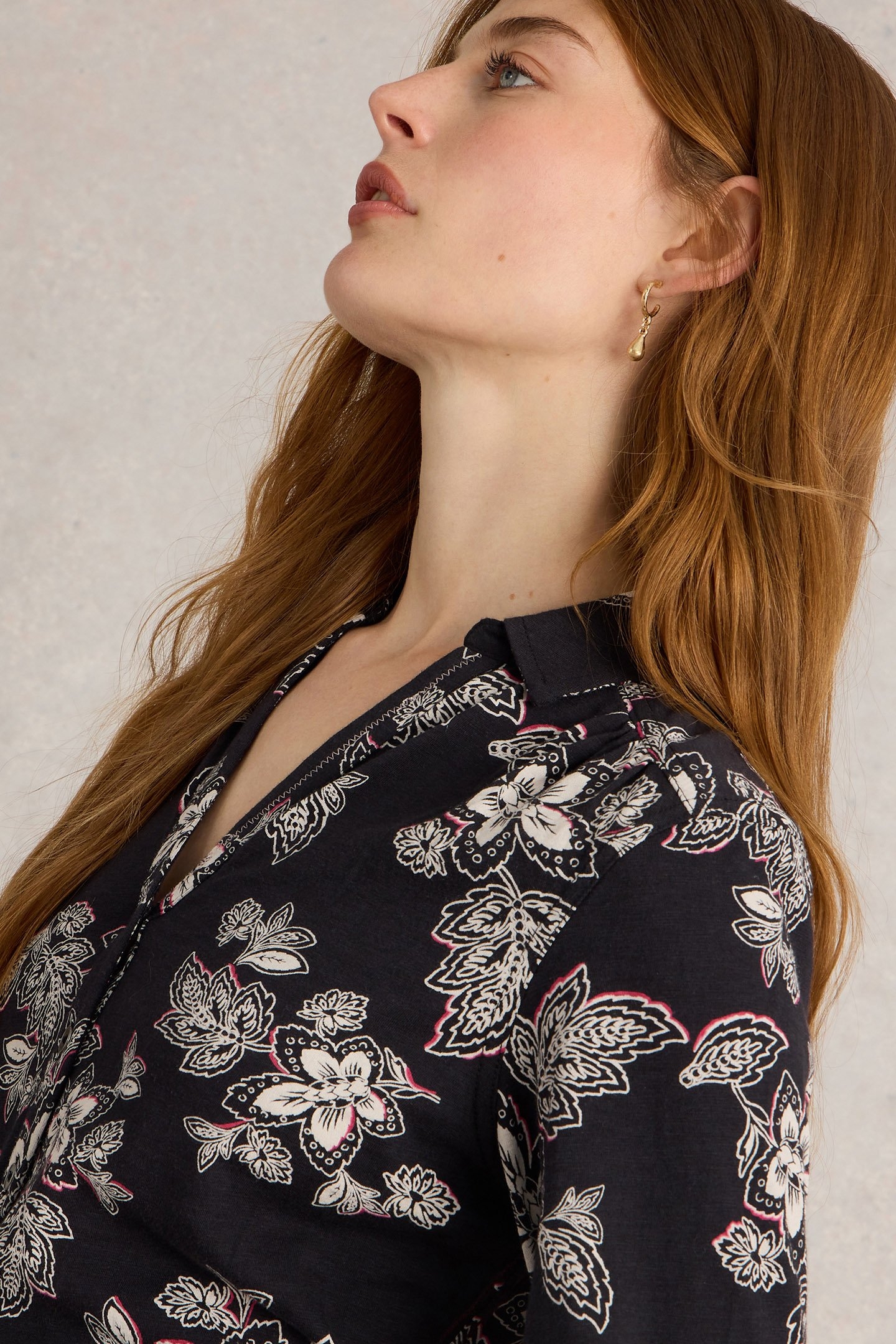 ANNIE JERSEY SHIRT BLACK MULTI 5