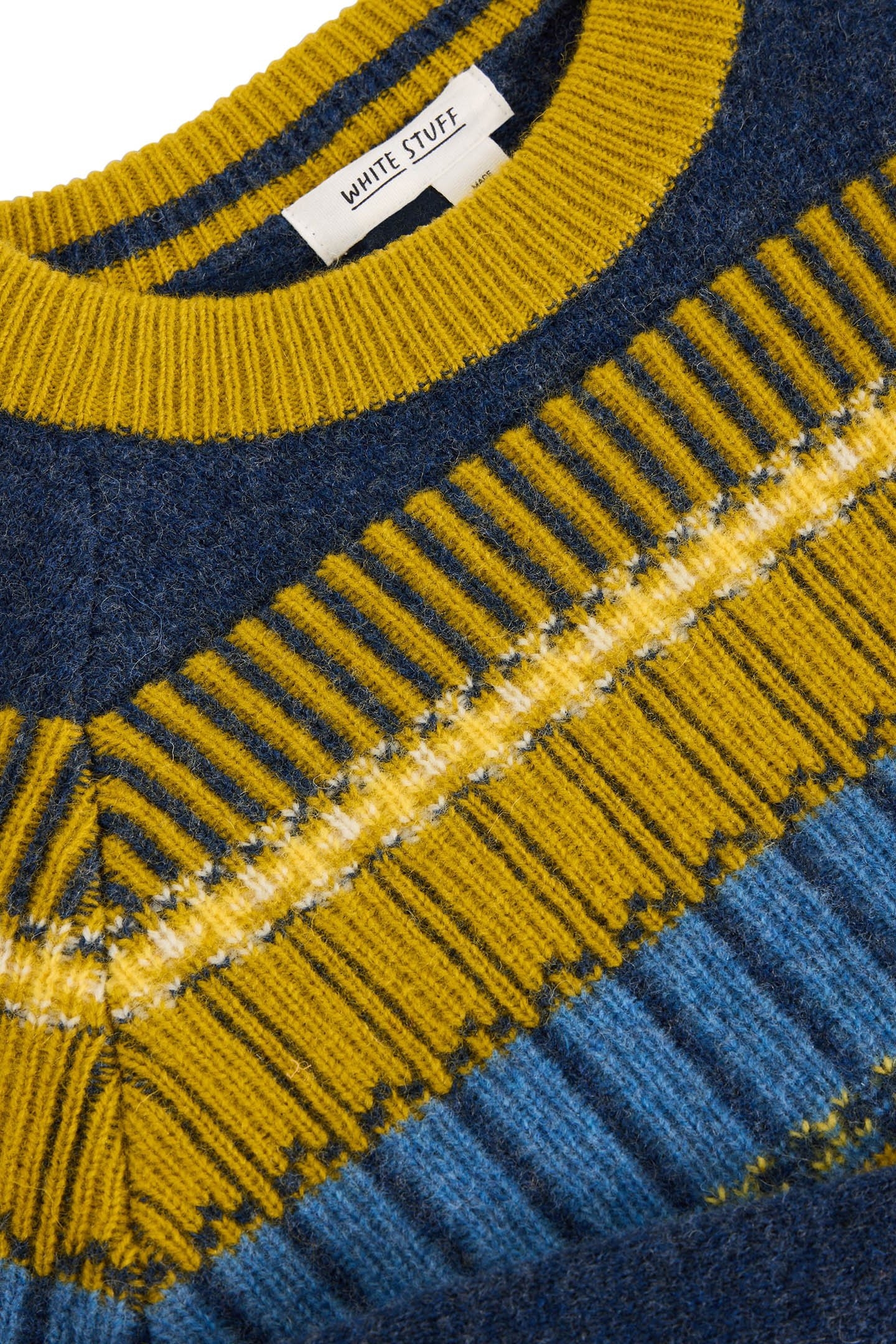 BLOCK FAIRISLE CREW NECK NAVY MULTI 6