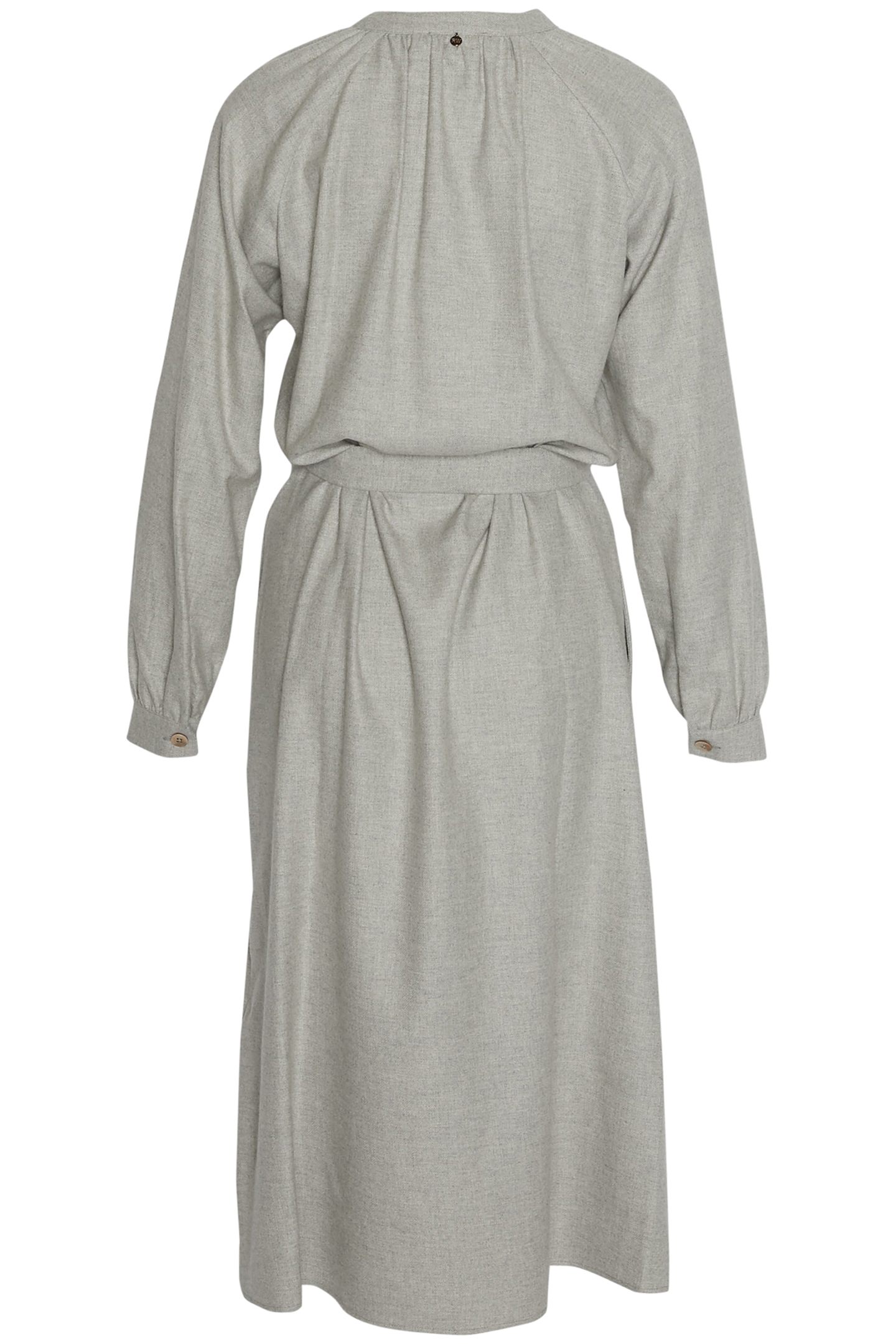 COTTON MIDI DRESS IN GREY 2
