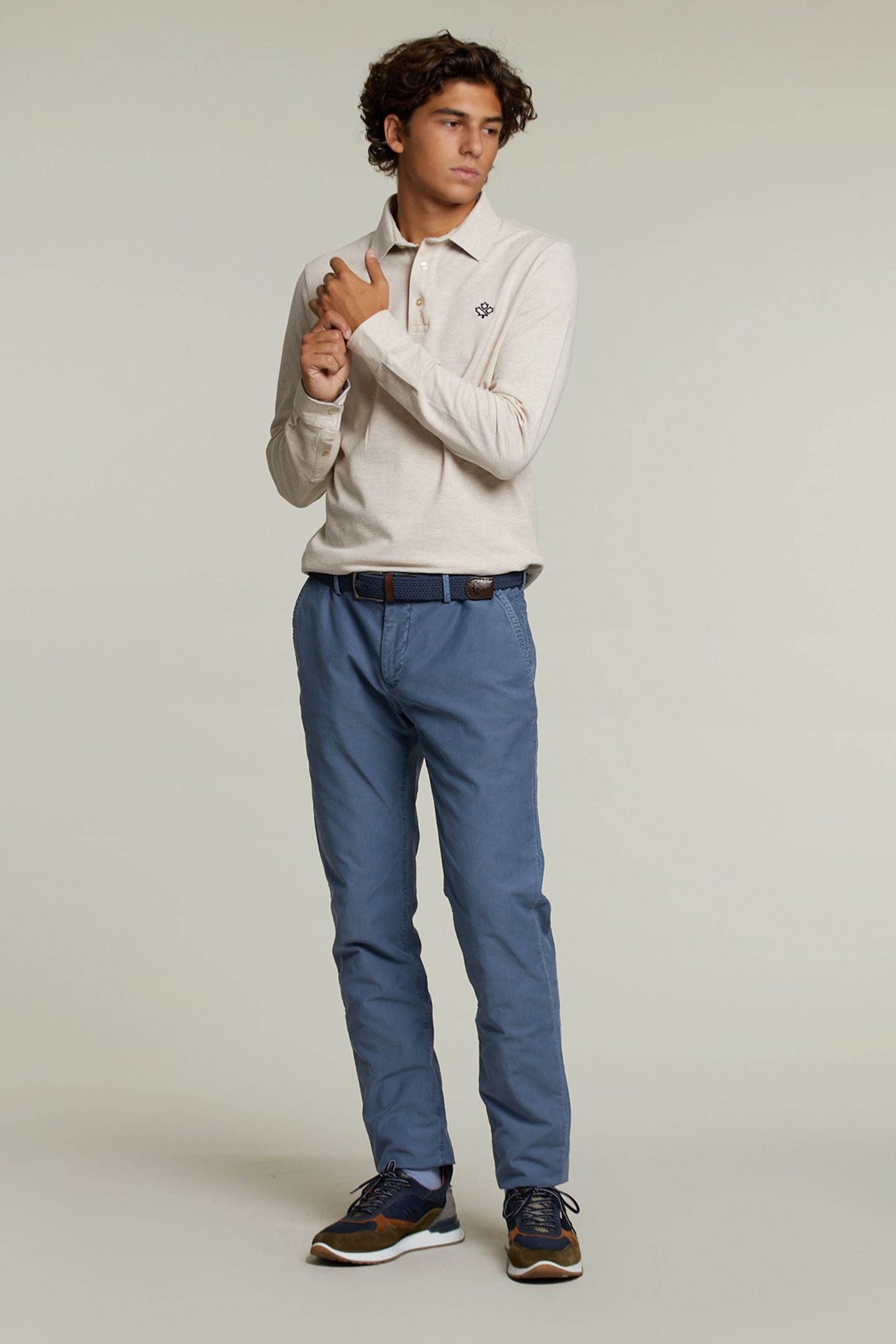 SLIM FIT COTTON CHINO HARVARD 3