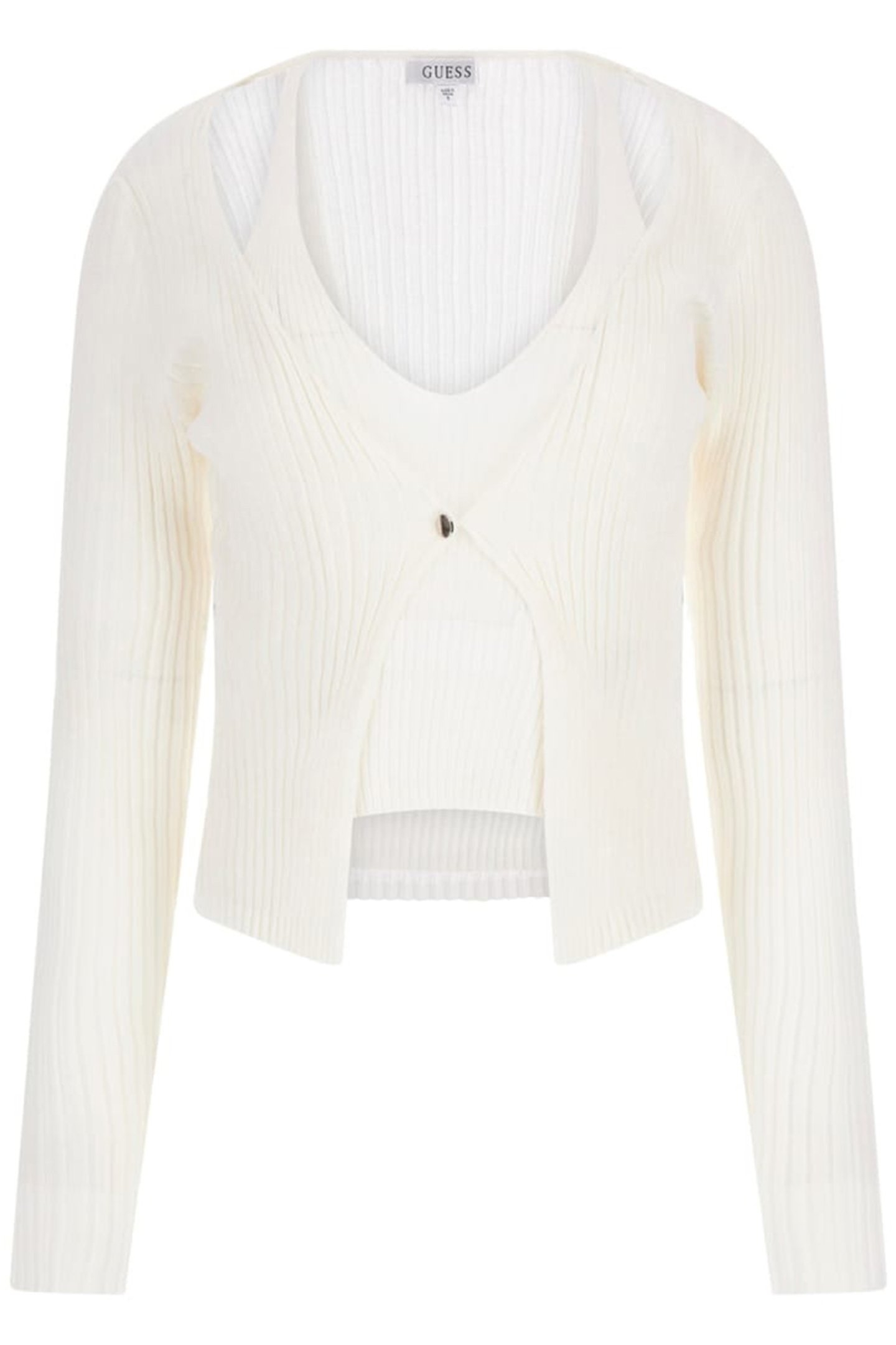 LS FAUX DBL LAYER RE DOVE WHITE 4