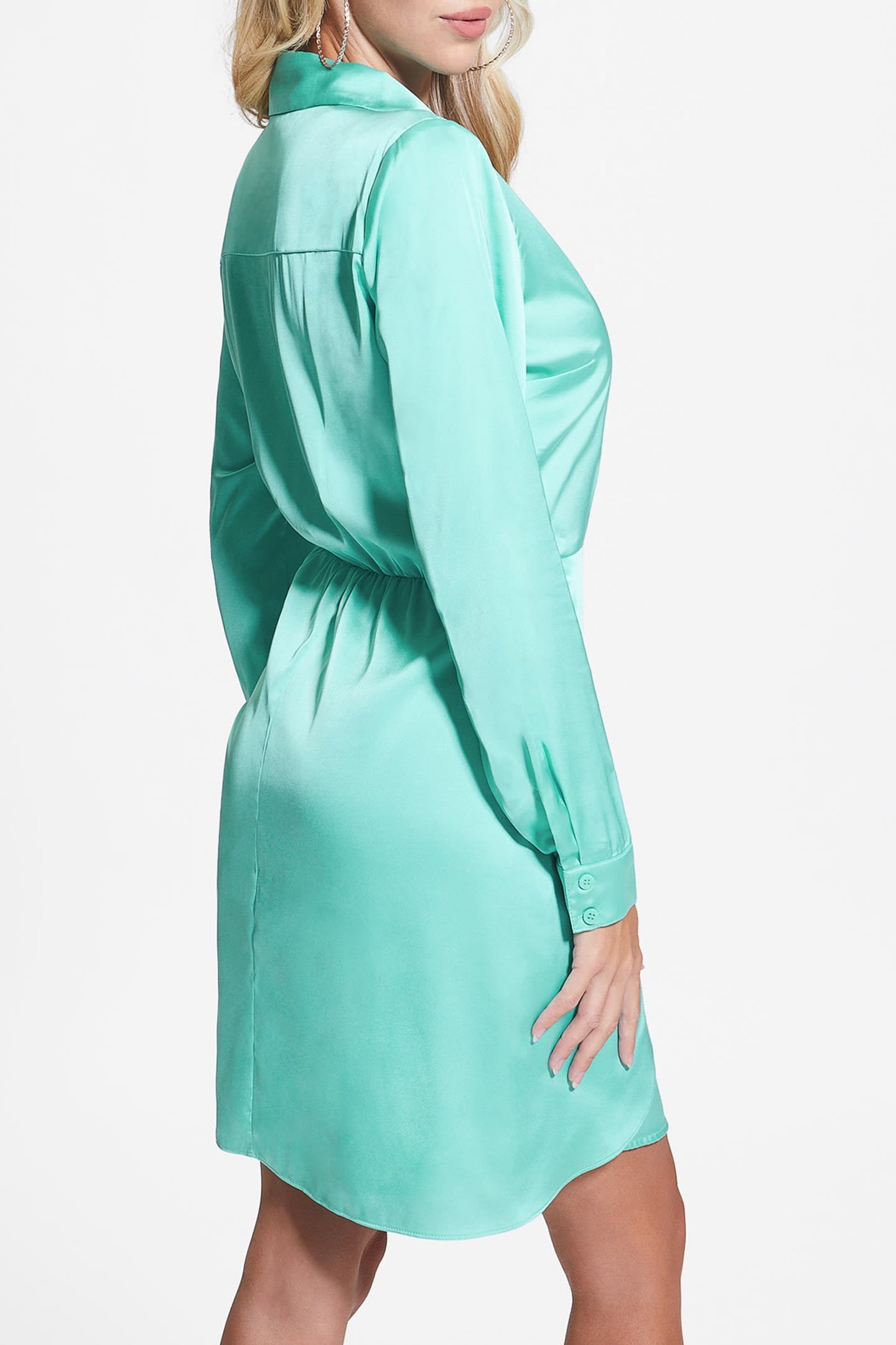 GUESS ECO ES LS ALYA DRESS NEW POOL BLUE 2