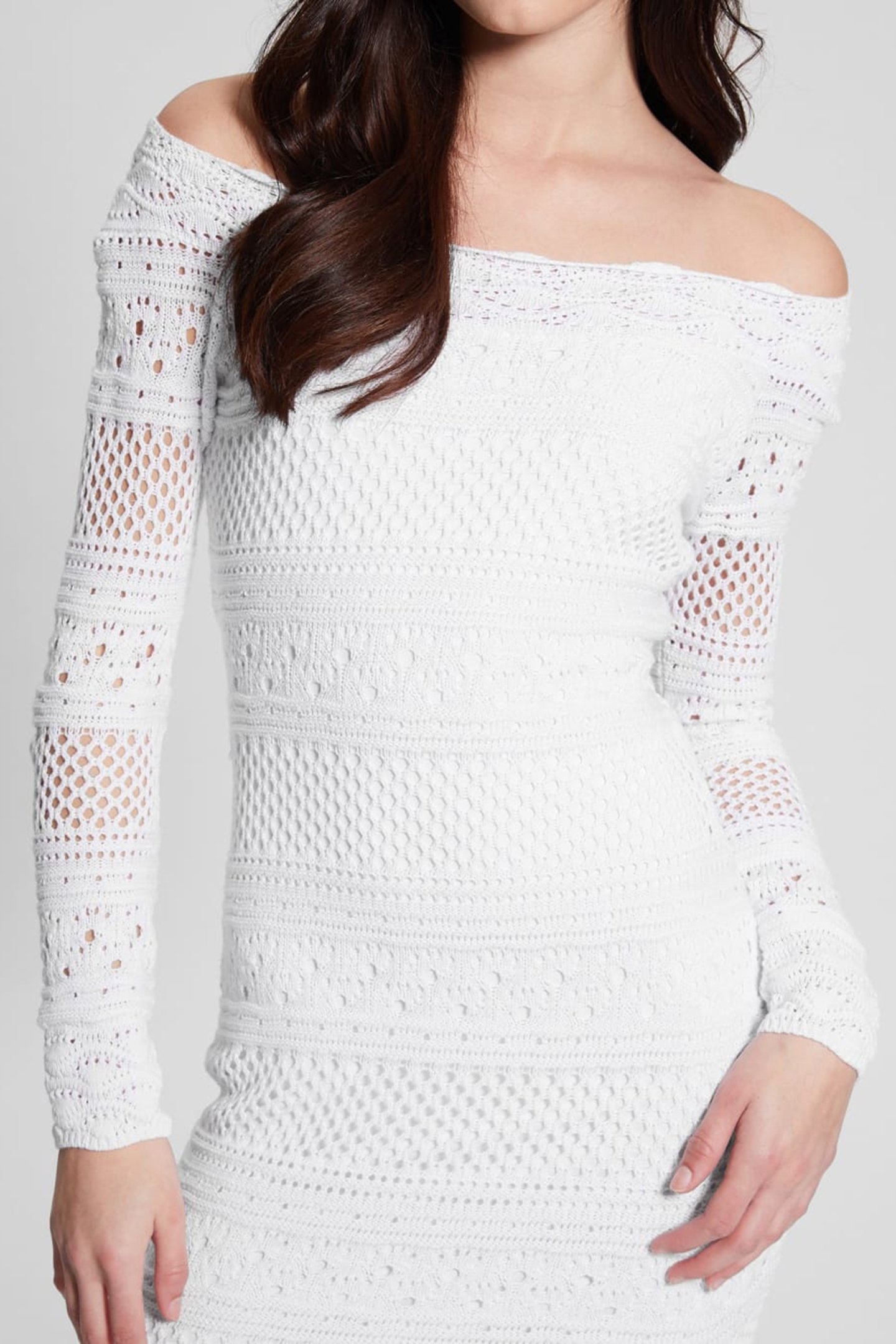 LS OPEN BK CROCHET A PURE WHITE 5
