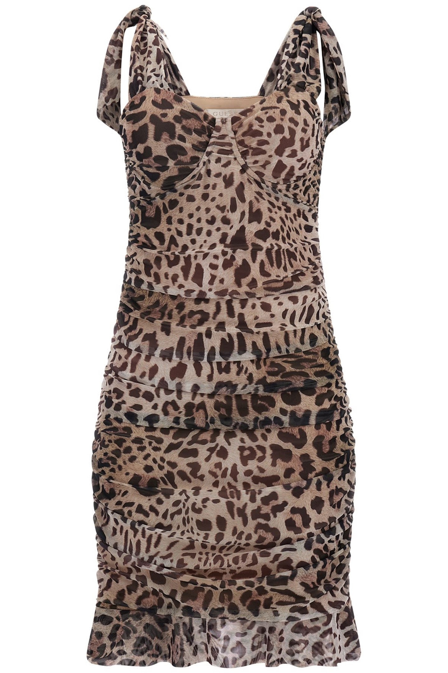 SL TECLA BOW DRESS JAGUAR CAT PRINT 4