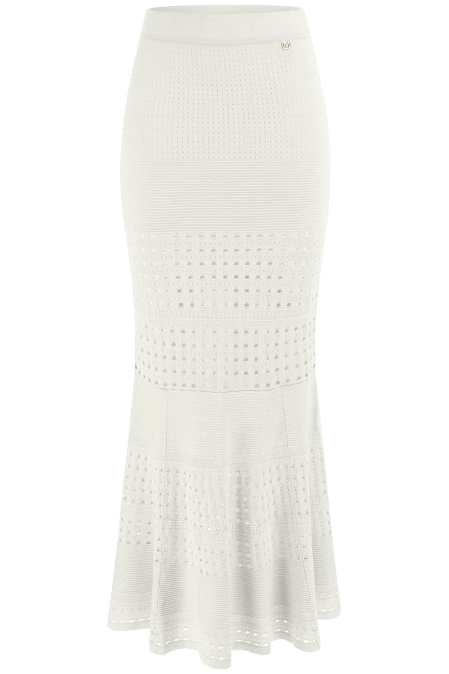 HENLEY LONG SKIRT PALE PEARL MULTI 4