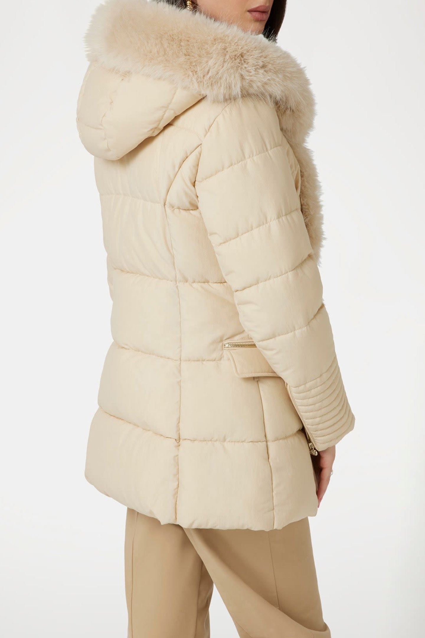 ZOE PUFFER LONG JACK CALM SANDS MULTI 2