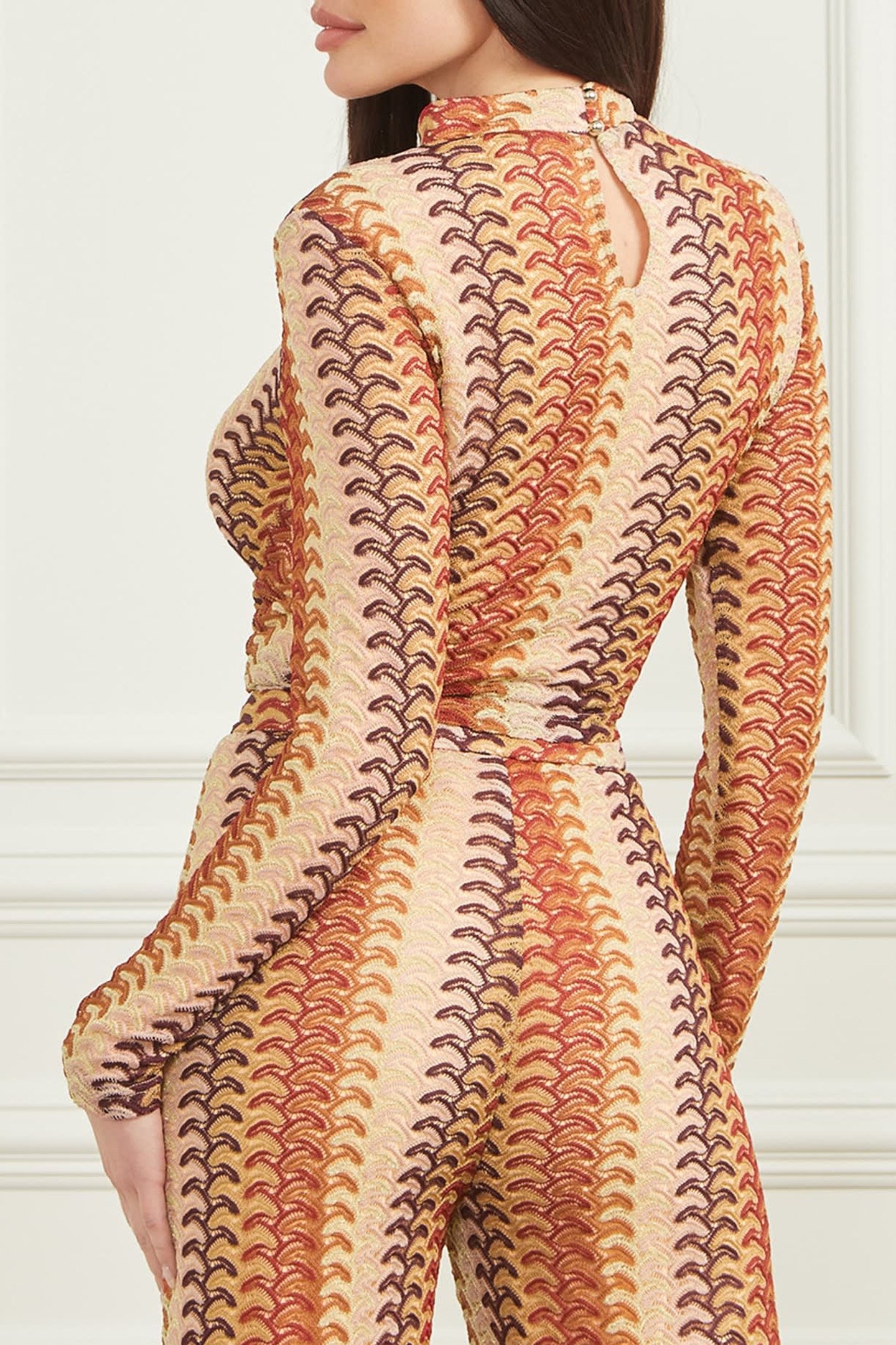 AUTUMN FEARNE TOP RUST BROWN MULTI 2