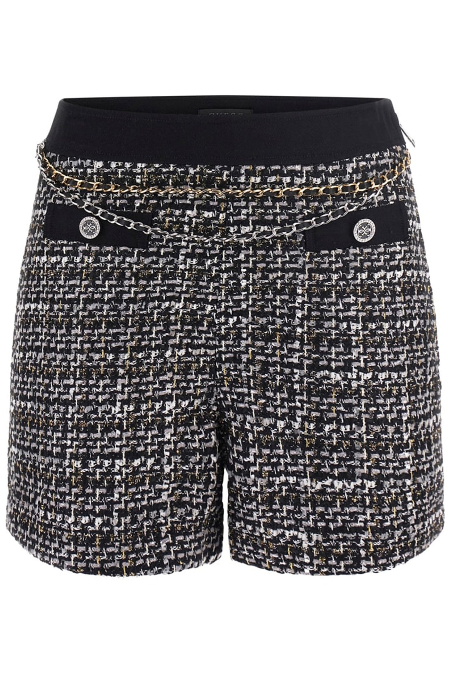 YVONNE MIX DENIM TWE BLACK AND WHITE BOUC 4