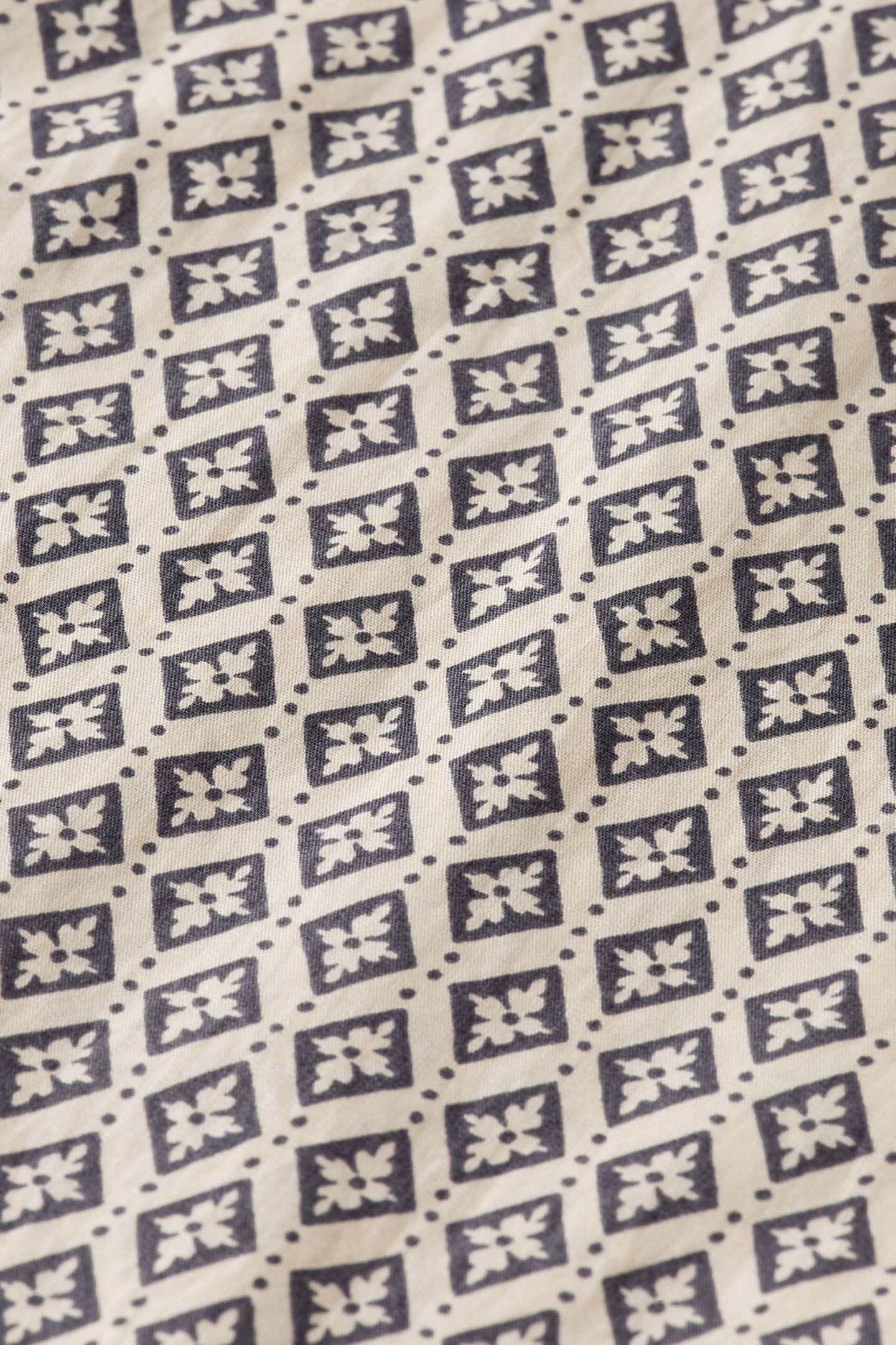 SLIM FIT DITSY AOP SHIRT PARCHMENT GEO FLOWER 3