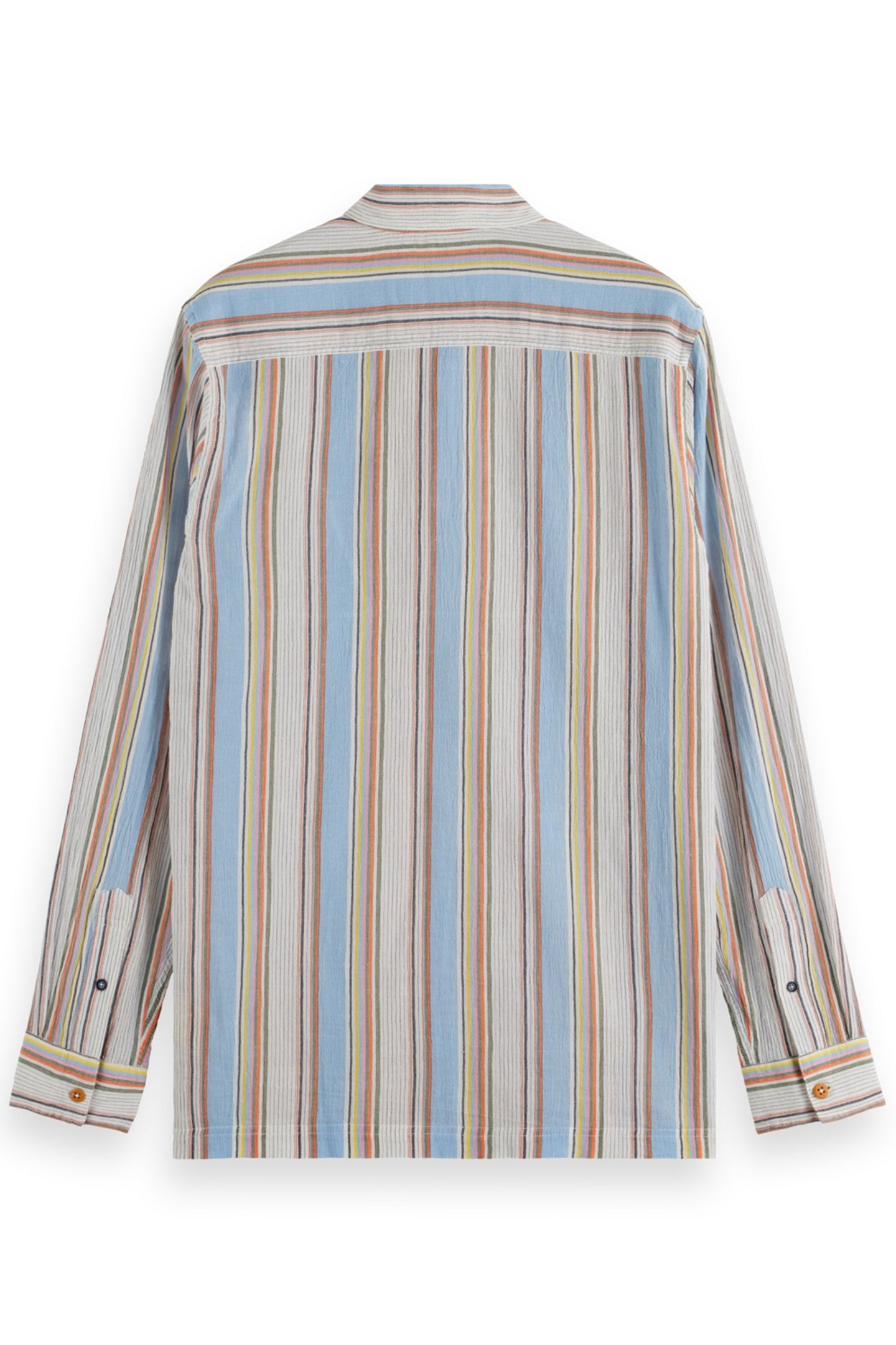 REGULAR FIT CRINKLE STRIPE SHIRT MULTI STRIPE 2