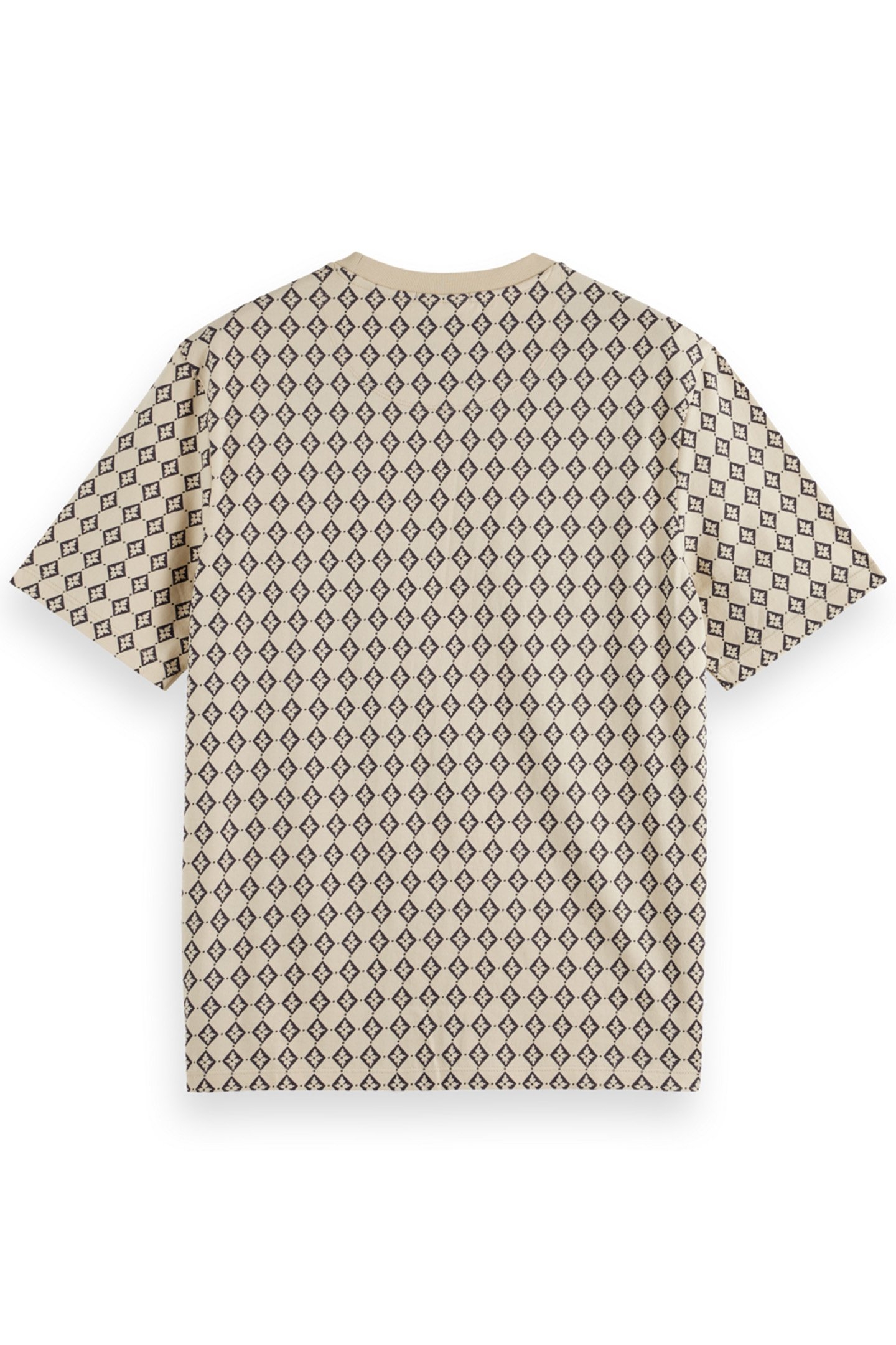 REGULAR FIT MINI ALL OVER PRINT T-SHIRT PARCHMENT GEO FLOWER 5