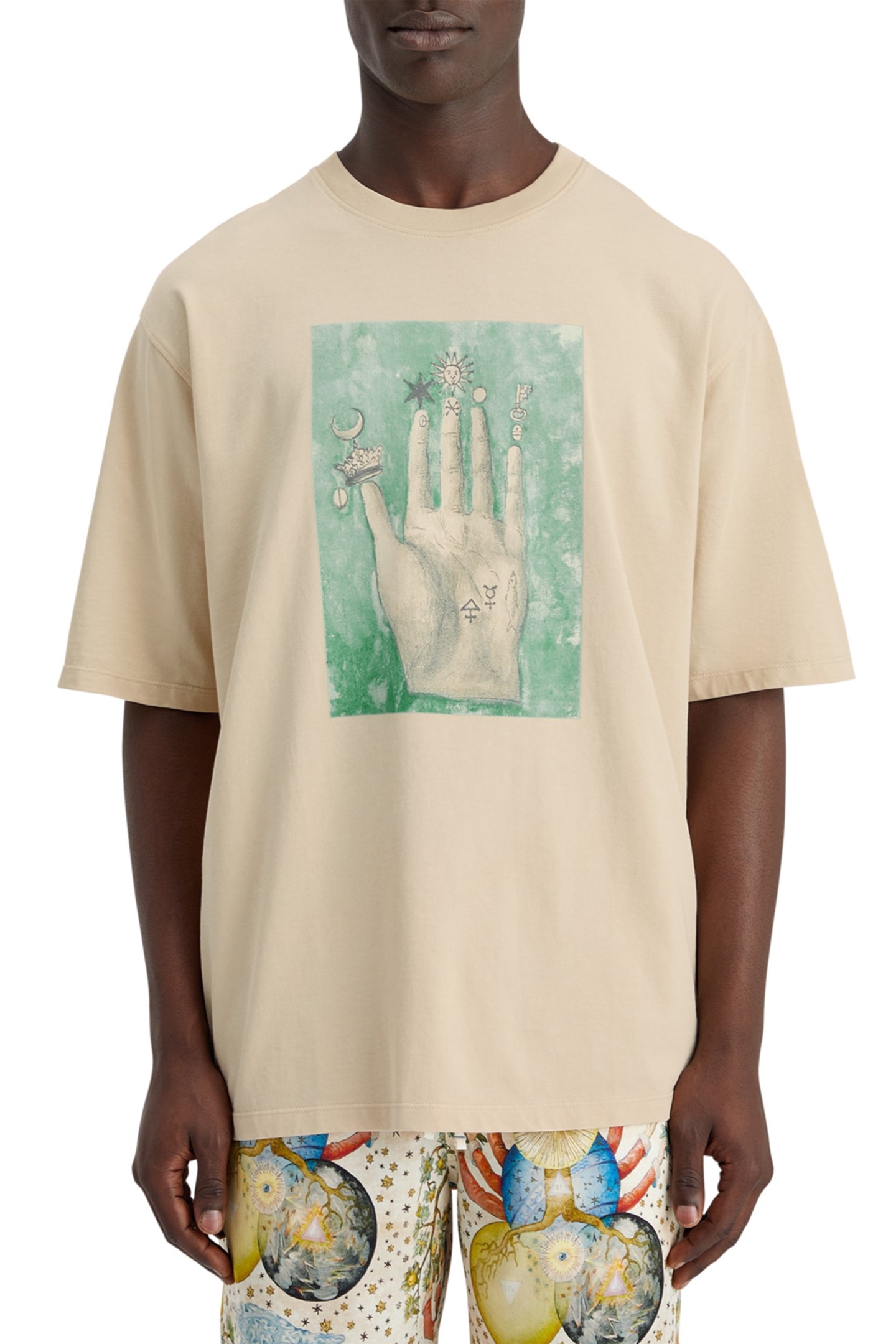 LOOSE FIT EMBASSY OF THE FREE MIND ARTWORK T-SHIRT PARCHMENT 1