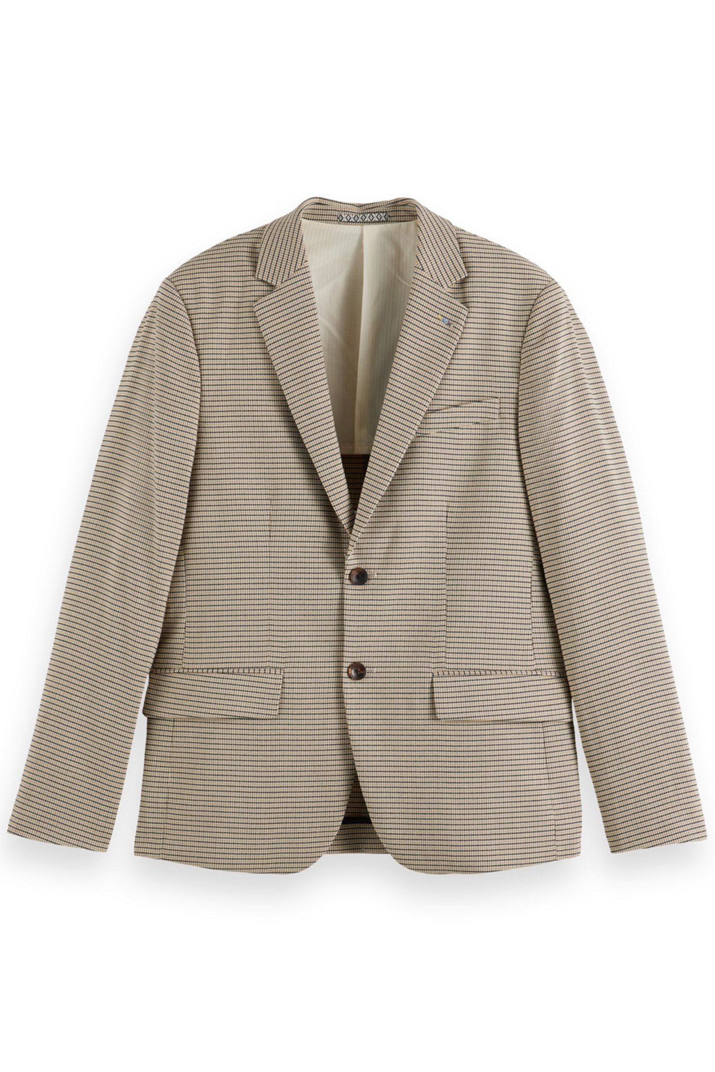 SINGLE BREASTED YARN-DYED BLAZER ANTRA OFFWHITE MINI CHECK 4