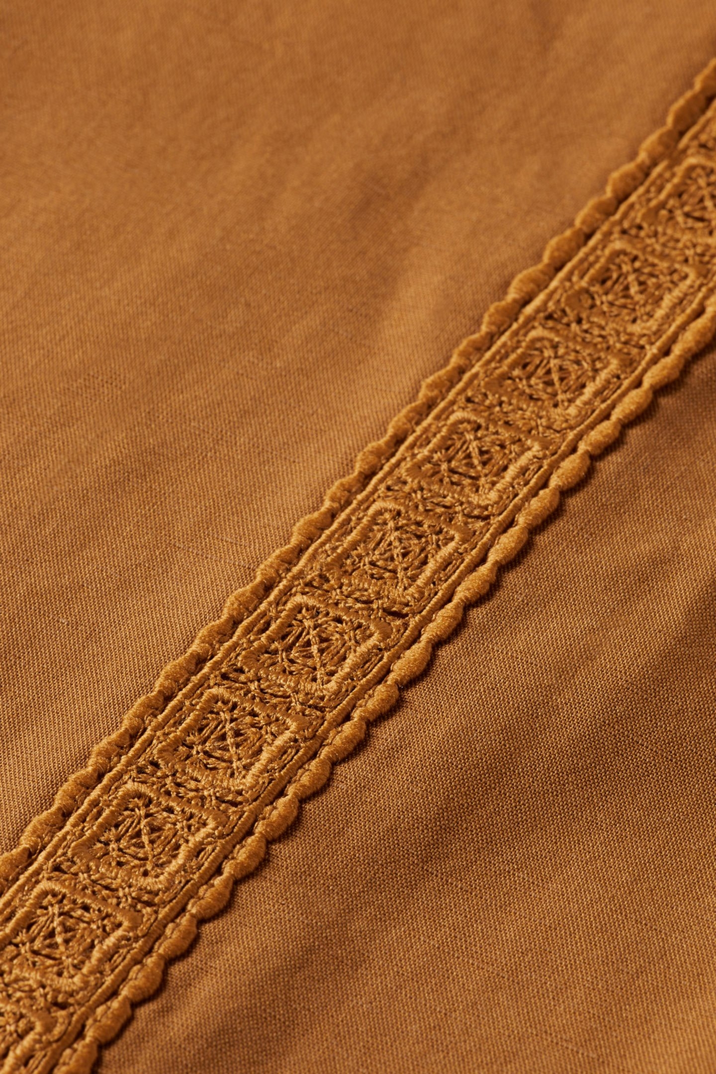 HANA PANT WITH CROCHET DETAIL TOBACCO 3