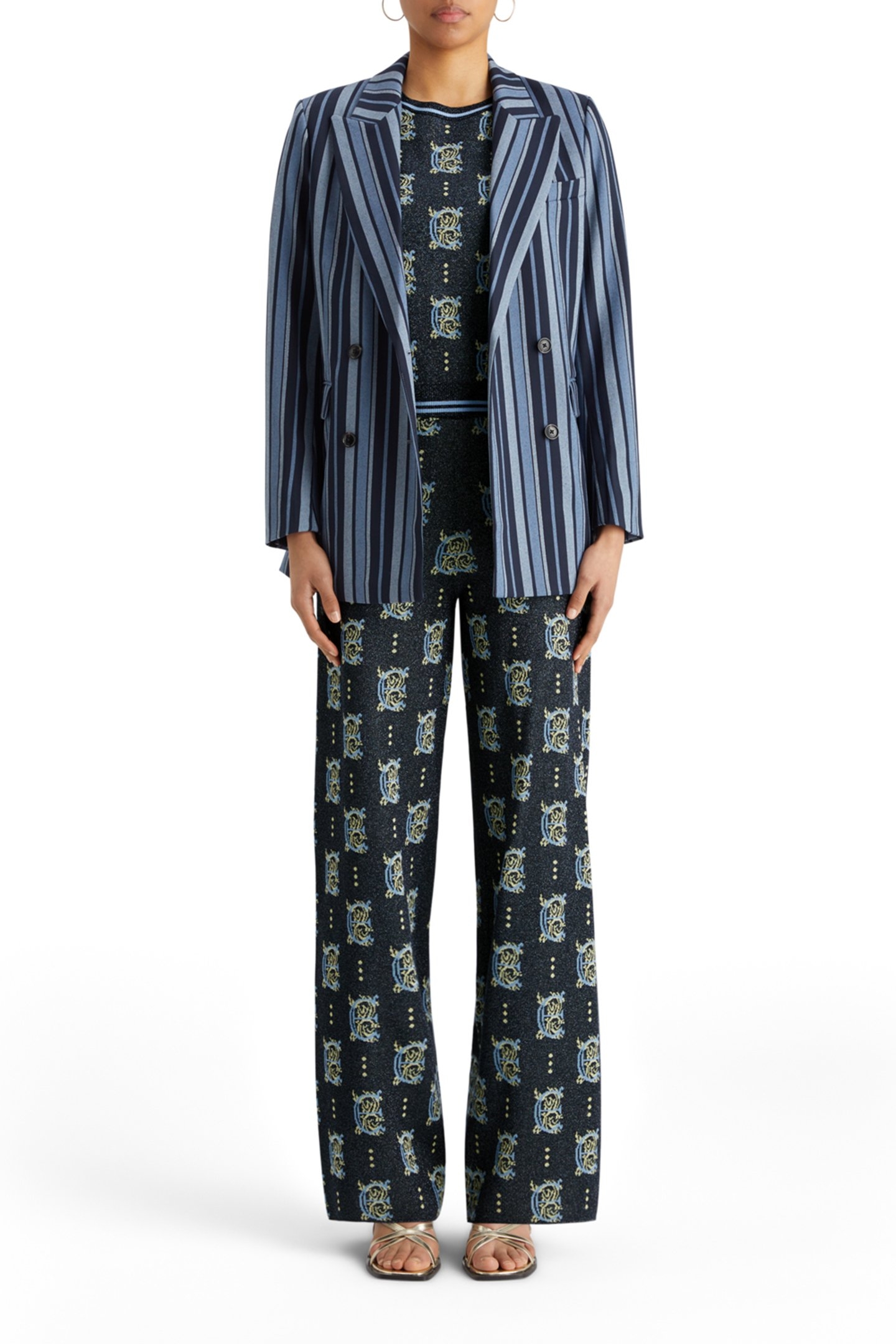 JACQUARD KNITTED TROUSERS NIGHT 6