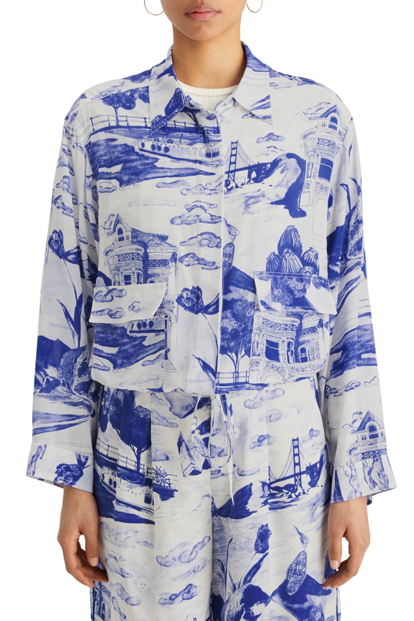 UTILITY FLUID SHIRT JOURNEY OF THE FREE MIND BLUE 1