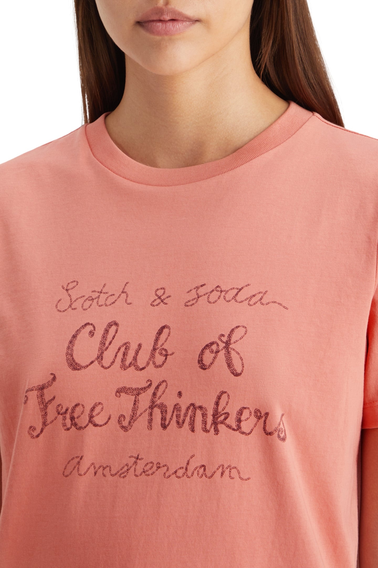 REGULAR FIT T-SHIRT WITH FRONT ARTWORK CLAY PINK 6