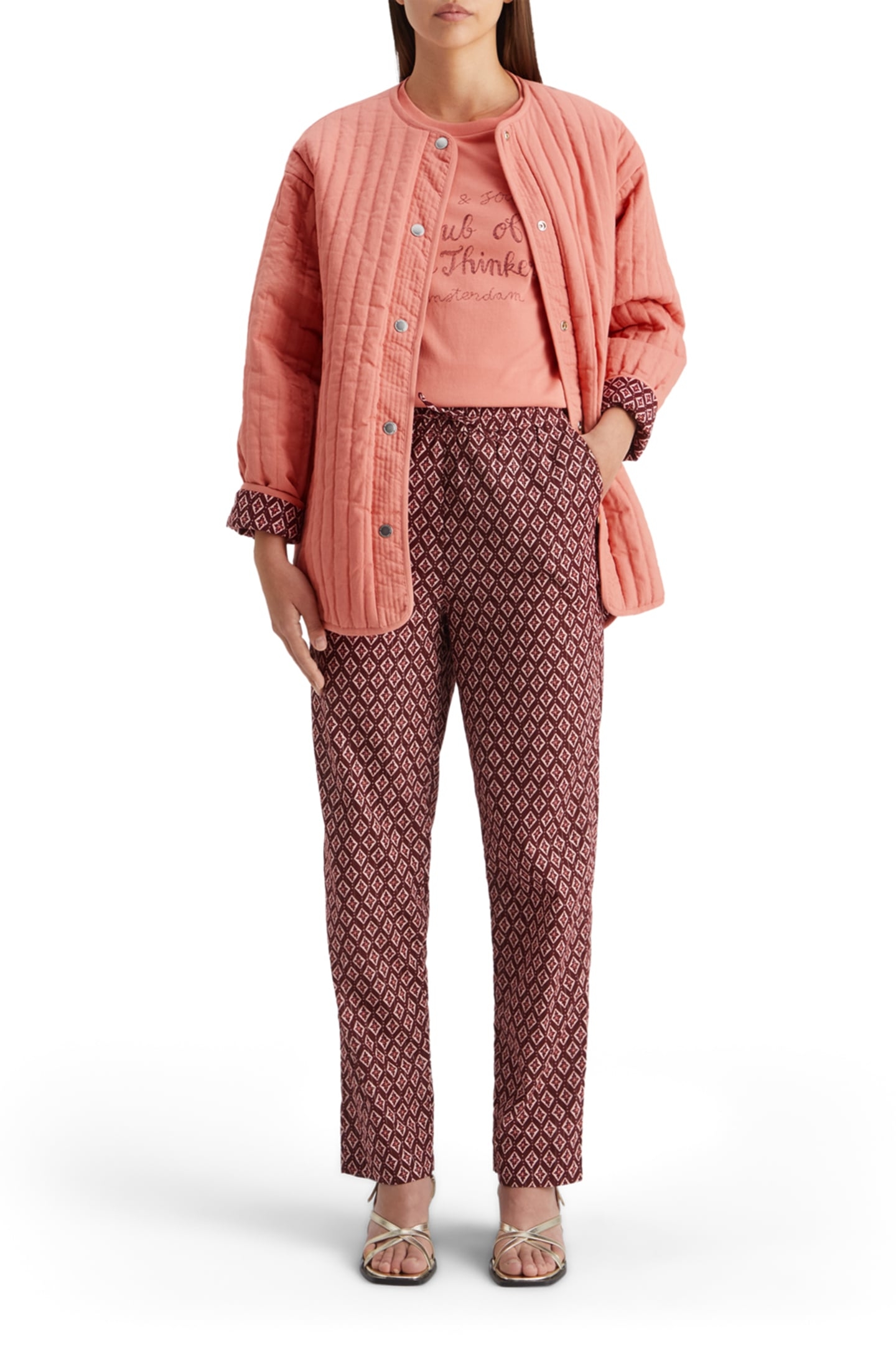 REGULAR FIT T-SHIRT WITH FRONT ARTWORK CLAY PINK 5