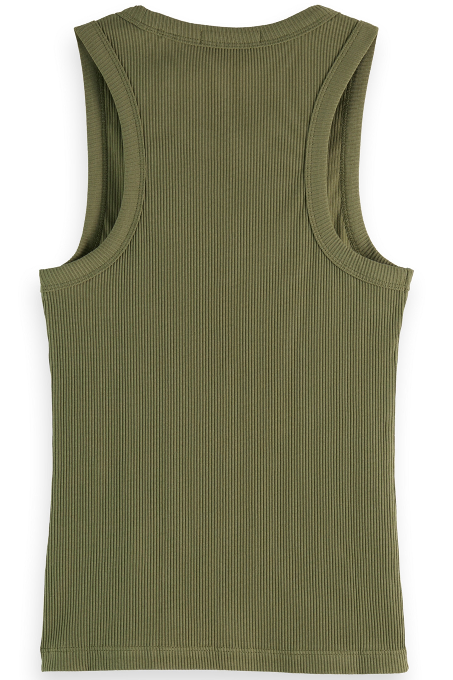 RACER RIB TANK WASHED MILITARY 4