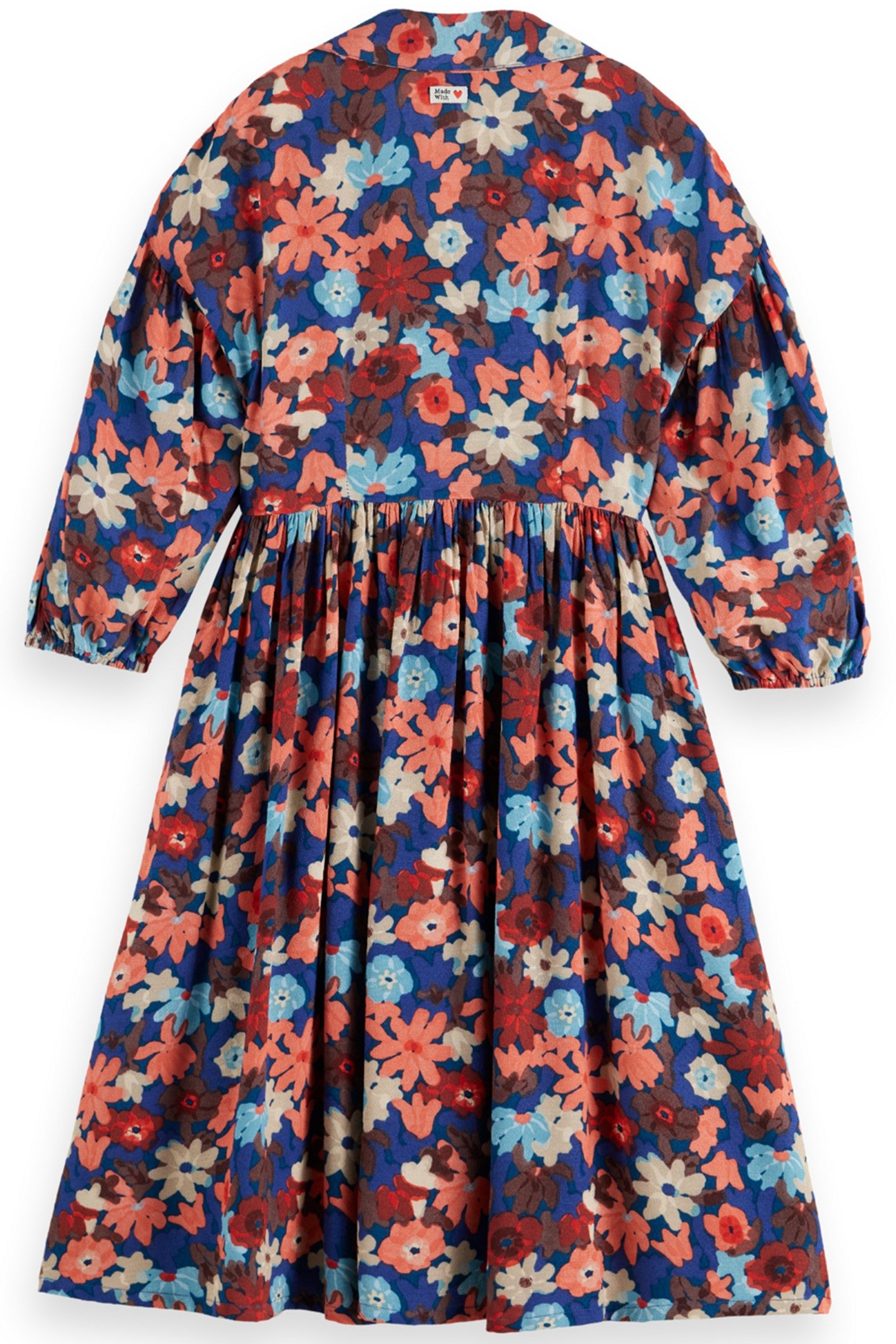 GIRL PRINTED VISCOSE MIDI DRESS FLORAL FIELD 2