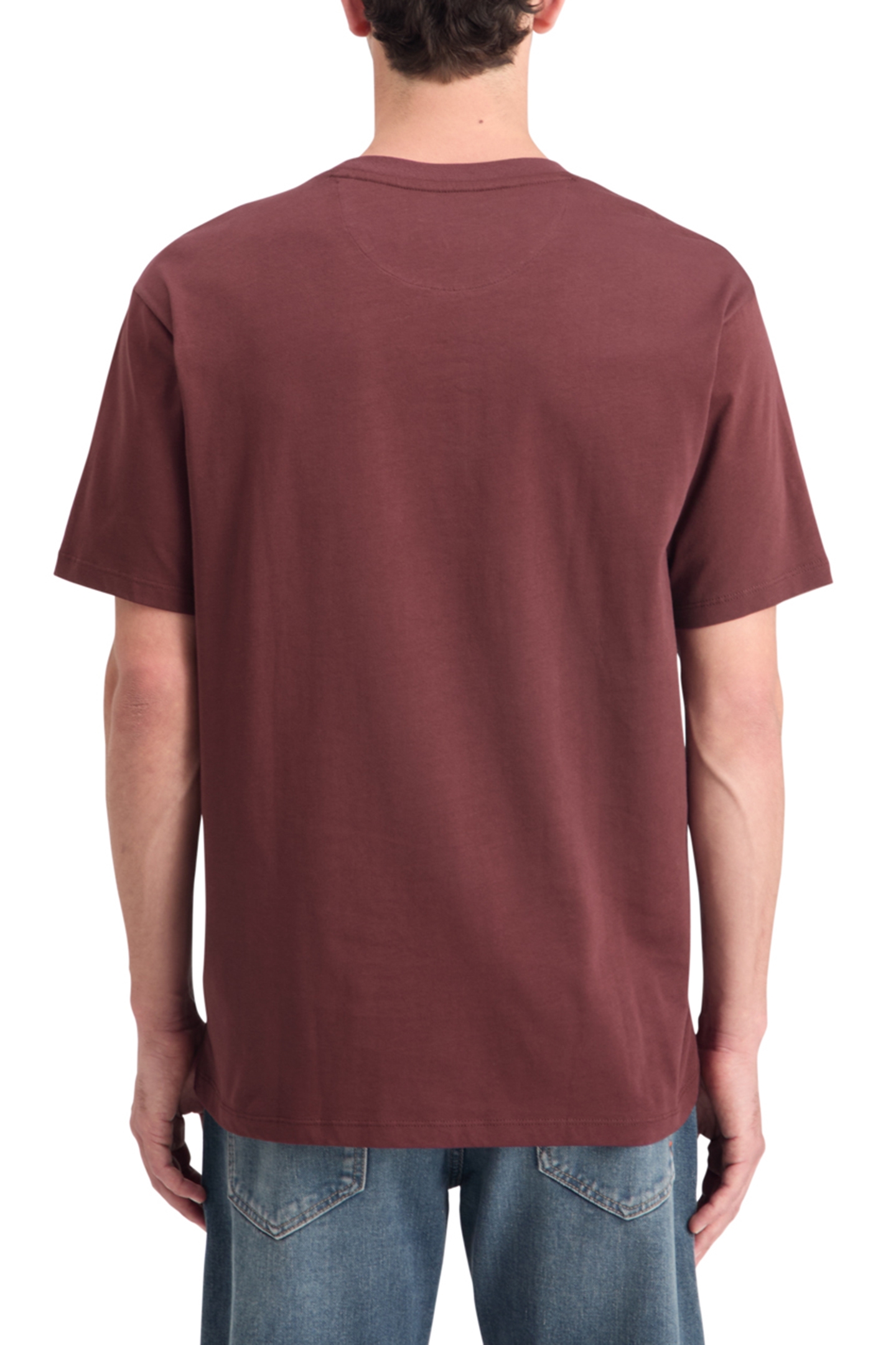 ESSENTIAL REGULAR FIT LOGO T-SHIRT DARK GRAPE 2