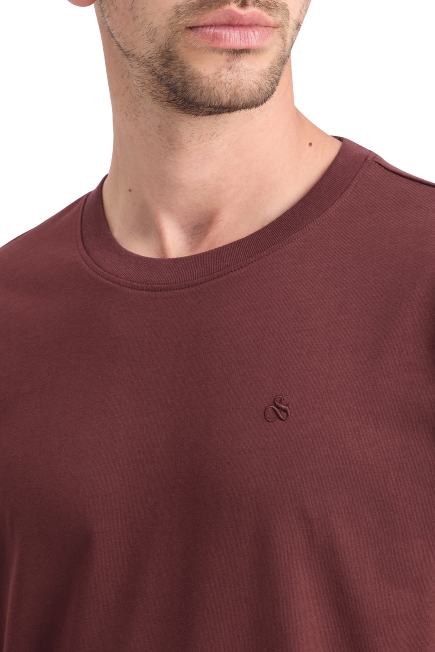 ESSENTIAL REGULAR FIT LOGO T-SHIRT DARK GRAPE 6